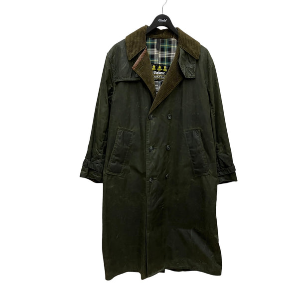 Barbour(バーブァー) 90's Vintageオイルドトレンチコート グリーン