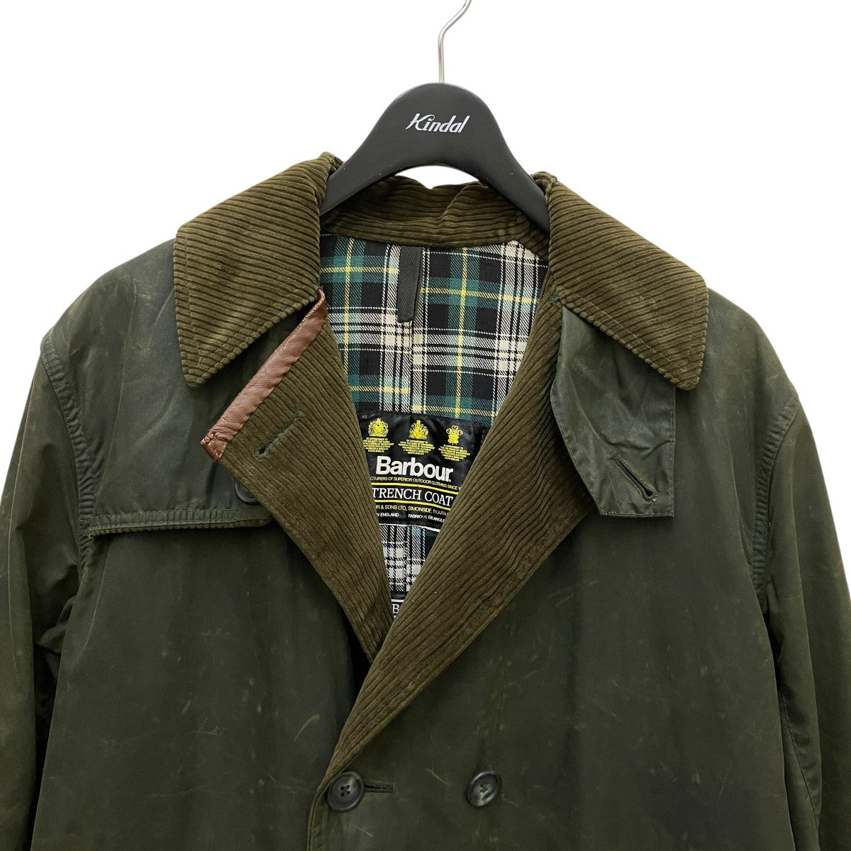 Barbour(バーブァー) 90's Vintageオイルドトレンチコート グリーン