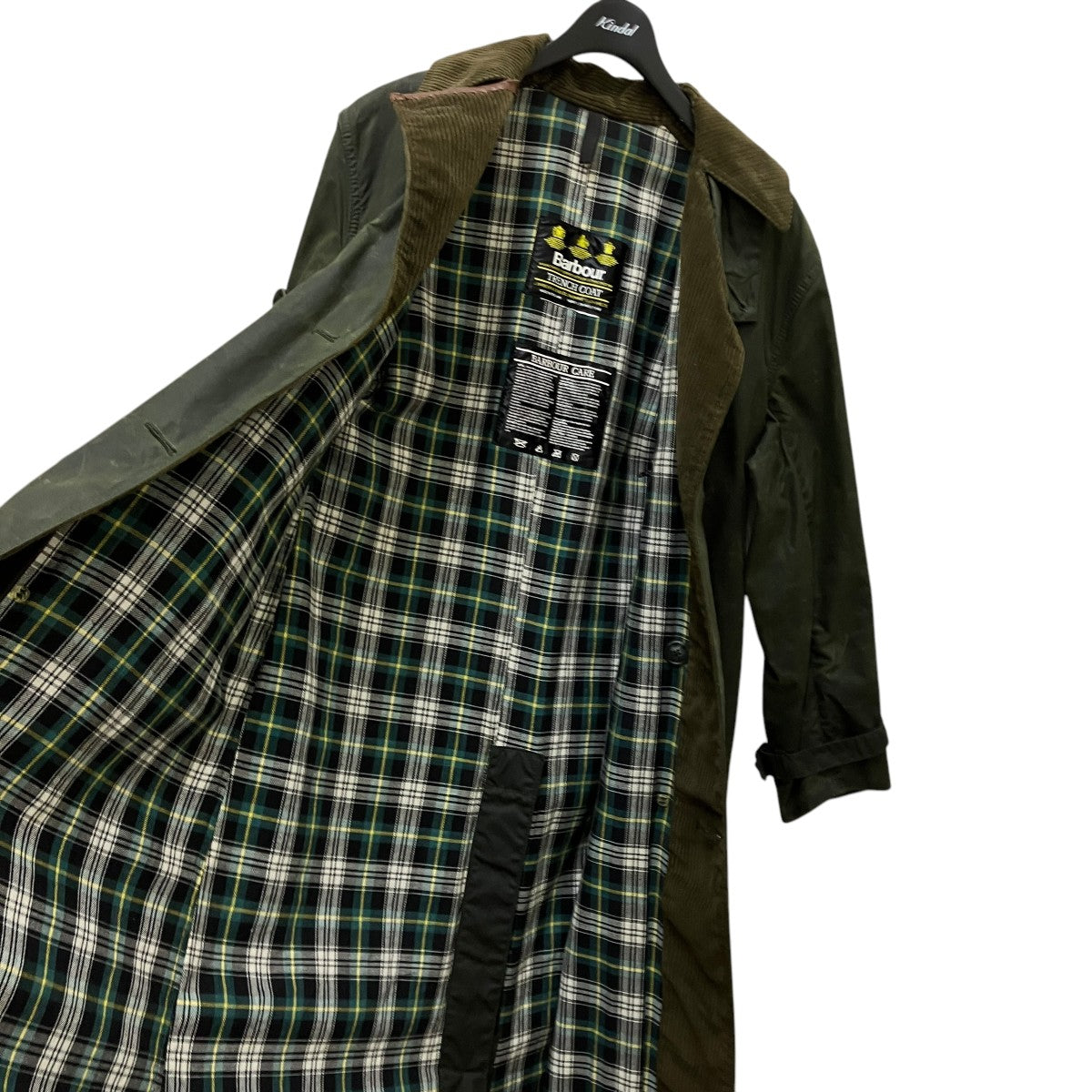 Barbour(バーブァー) 90's Vintageオイルドトレンチコート グリーン