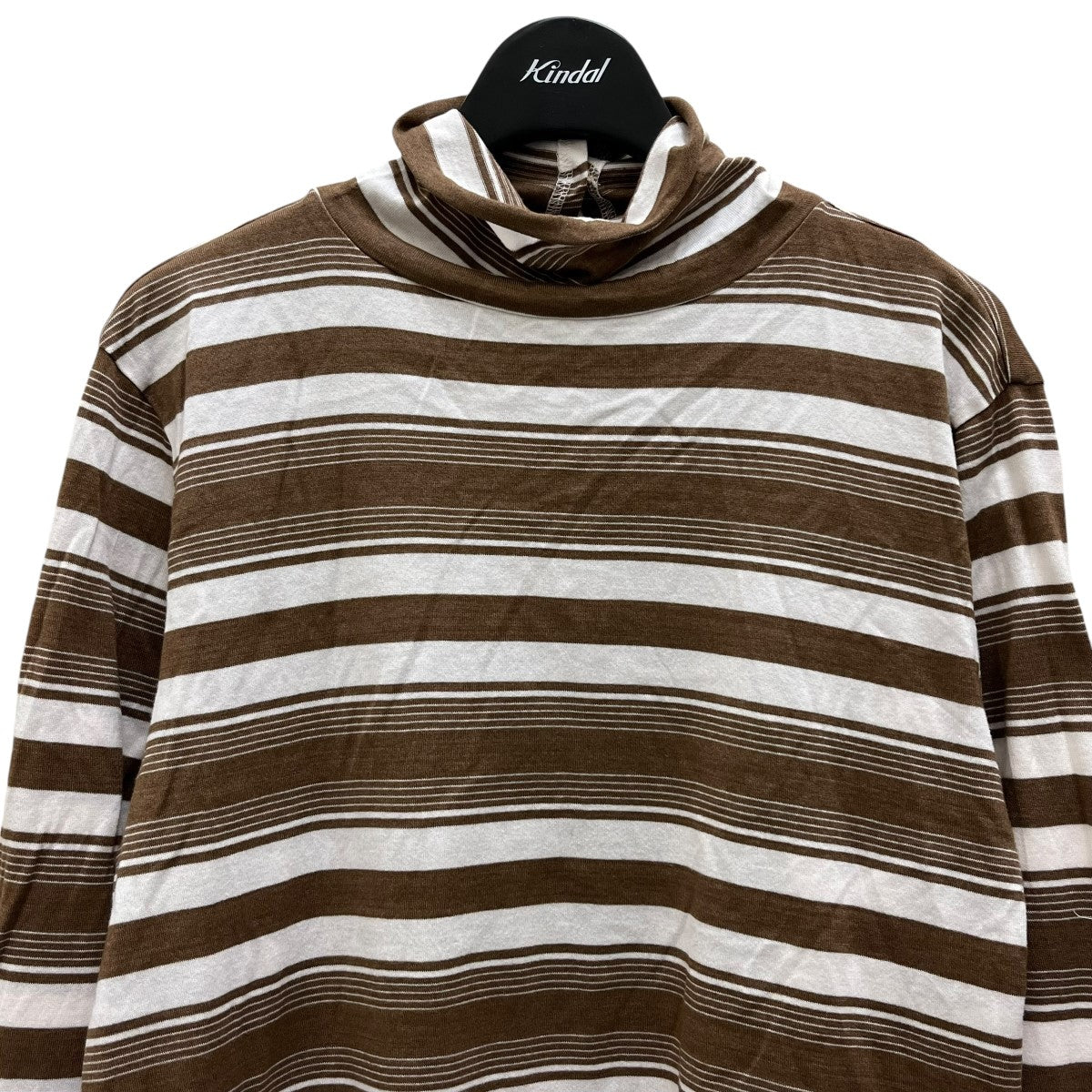 6 ロク ビューティーアンドユース カットソー 長袖 ボートネック ボーダー 6（ロク）の「＜6(ROKU)＞COTTON BORDER LONG SLEEVE T-SHIRT/T
