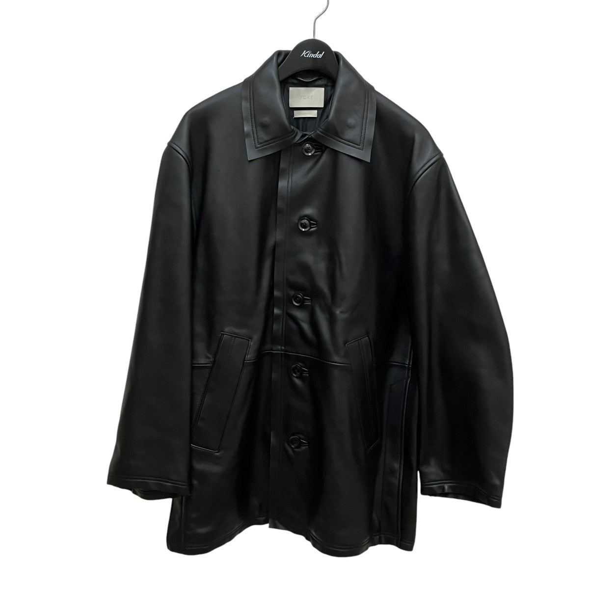 YOKE(ヨーク) Cut-Off Leather Car CoatレザージャケットYK22AW0401C YK22AW0401C ブラック サイズ  1｜【公式】カインドオルオンライン ブランド古着・中古通販【kindal】