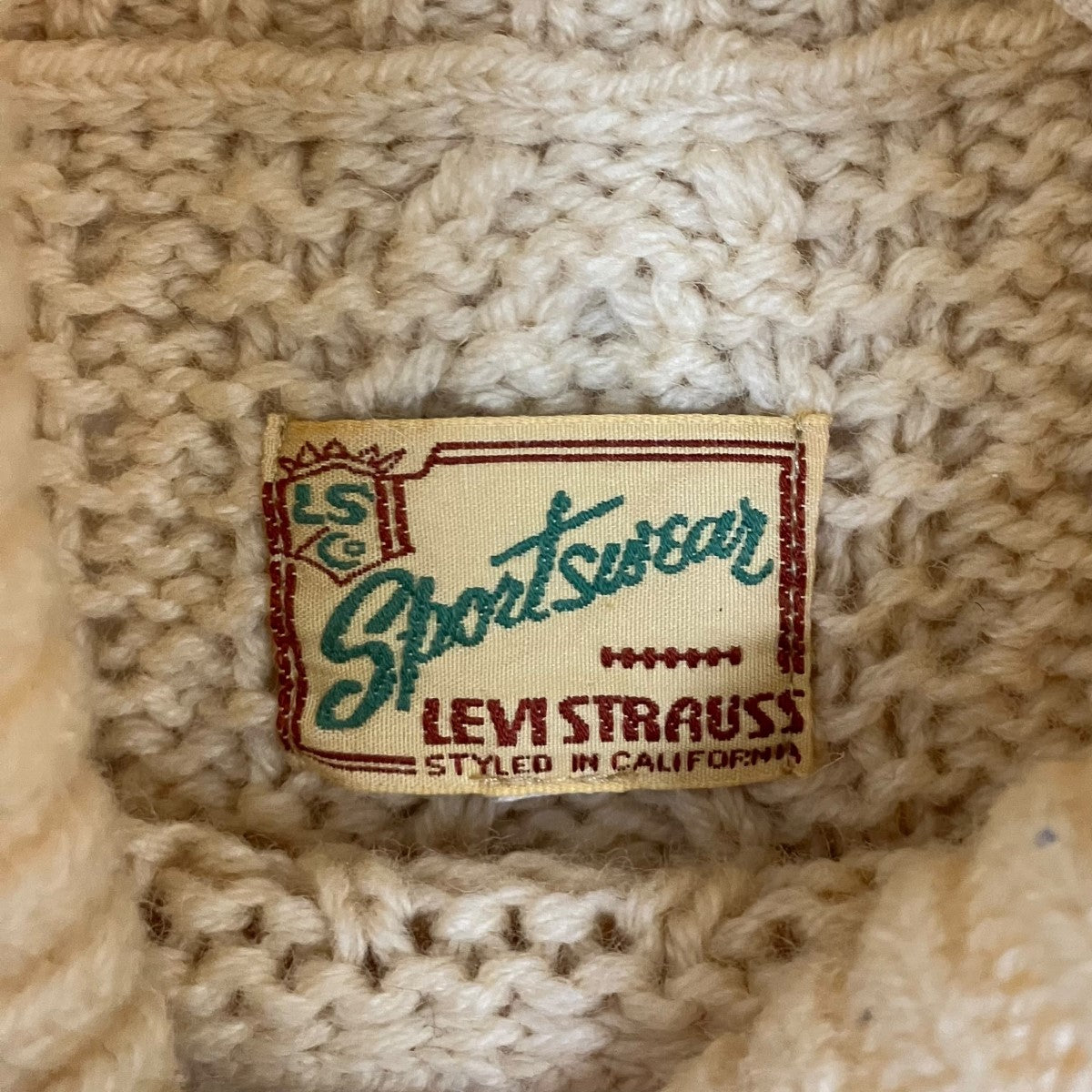LEVI’S VINTAGE CLOTHING ケーブルニット 古着・中古-7枚目のアイテム画像