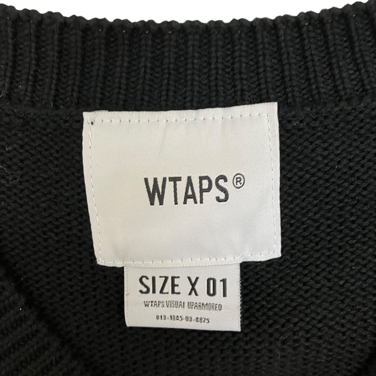 WTAPS(ダブルタップス) 22AWARMT SWEATERクロスボーンニット ブラック サイズ 01｜【公式】カインドオルオンライン  ブランド古着・中古通販【kindal】