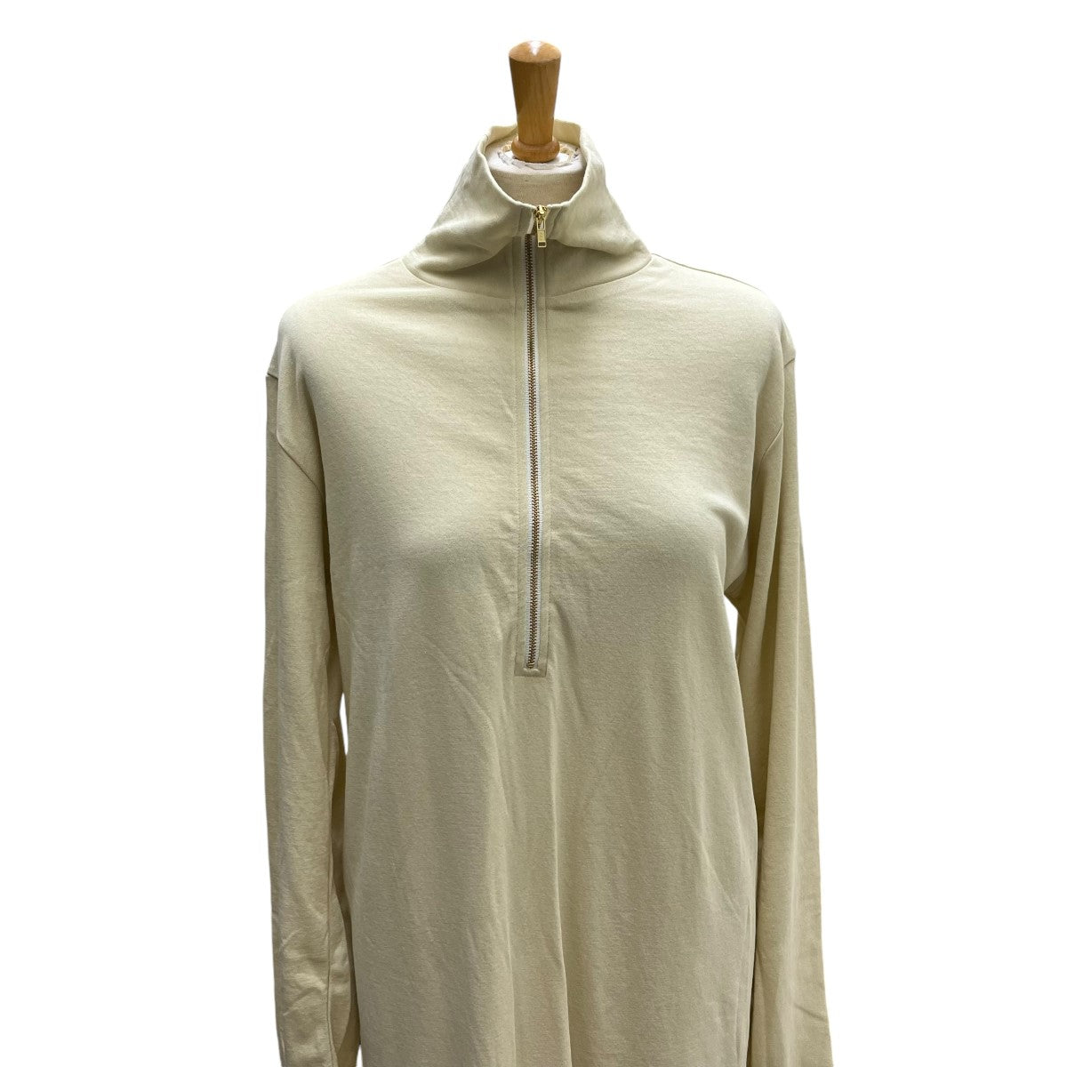 6(ROKU) BEAUTY&YOUTH(ロクビューティアンドユース) Cotton Light SWEAT ZIP DRESSライトスウェットワンピース8626-241-0340 イエロー サイズ:38 レディース ワンピース 中古・古着