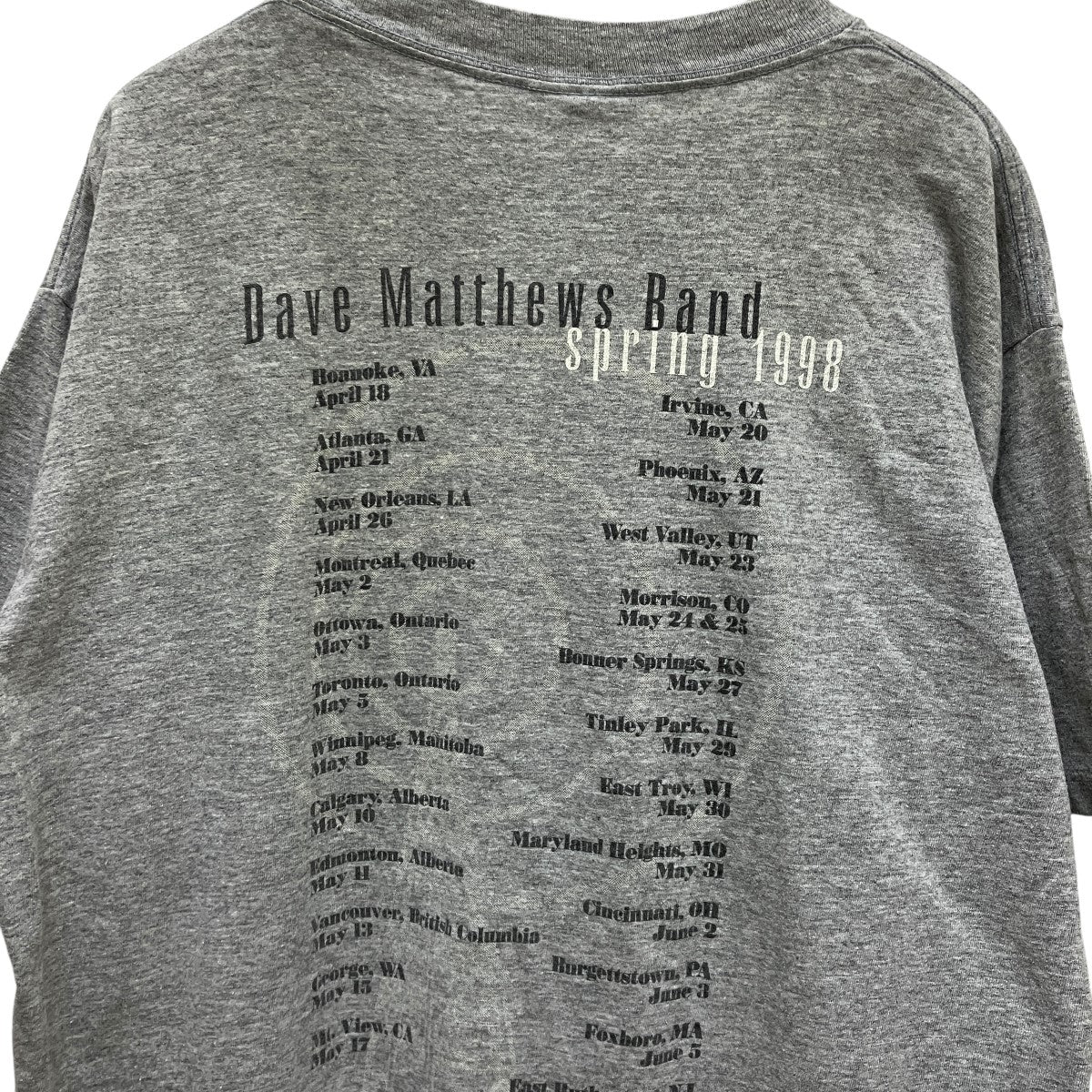 ALL SPORT Dave Matthews Band 90's Vintage半袖Tシャツ グレー