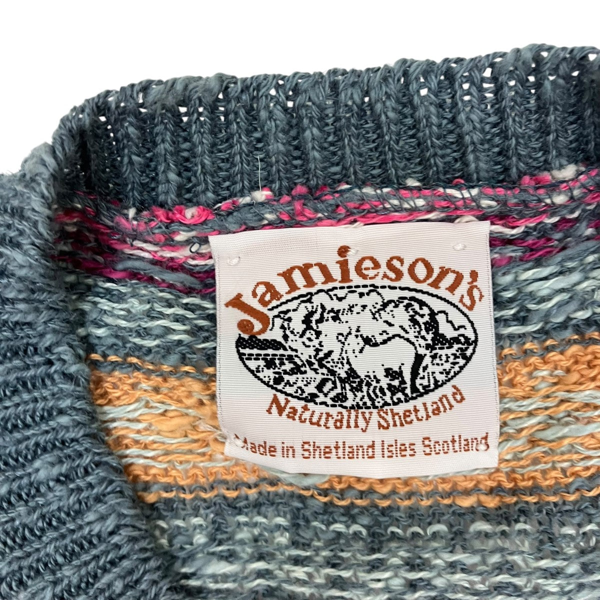 Jamieson's Knitwear(ジャミーソンズニットウェア) 総柄ニットベスト ピンク サイズ FREE｜【公式】カインドオルオンライン  ブランド古着・中古通販【kindal】