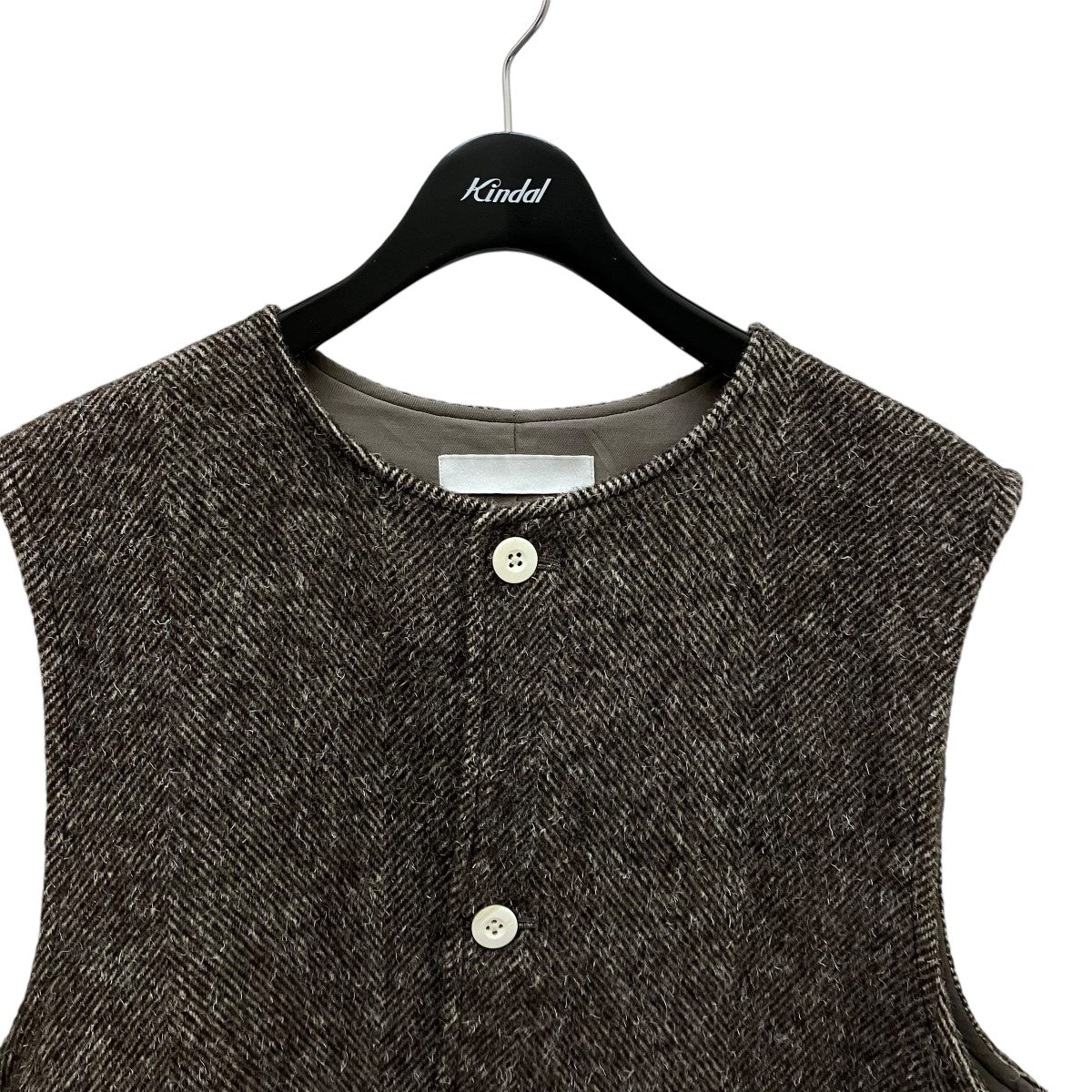 Ets MATERIAUX(イーティーエス マテリオ) SABA．WOOL JARKIN VESTウールベスト22-011-300-7020-3-0  22-011-300-7020-3-0 ブラウン サイズ 3｜【公式】カインドオルオンライン ブランド古着・中古通販【kindal】