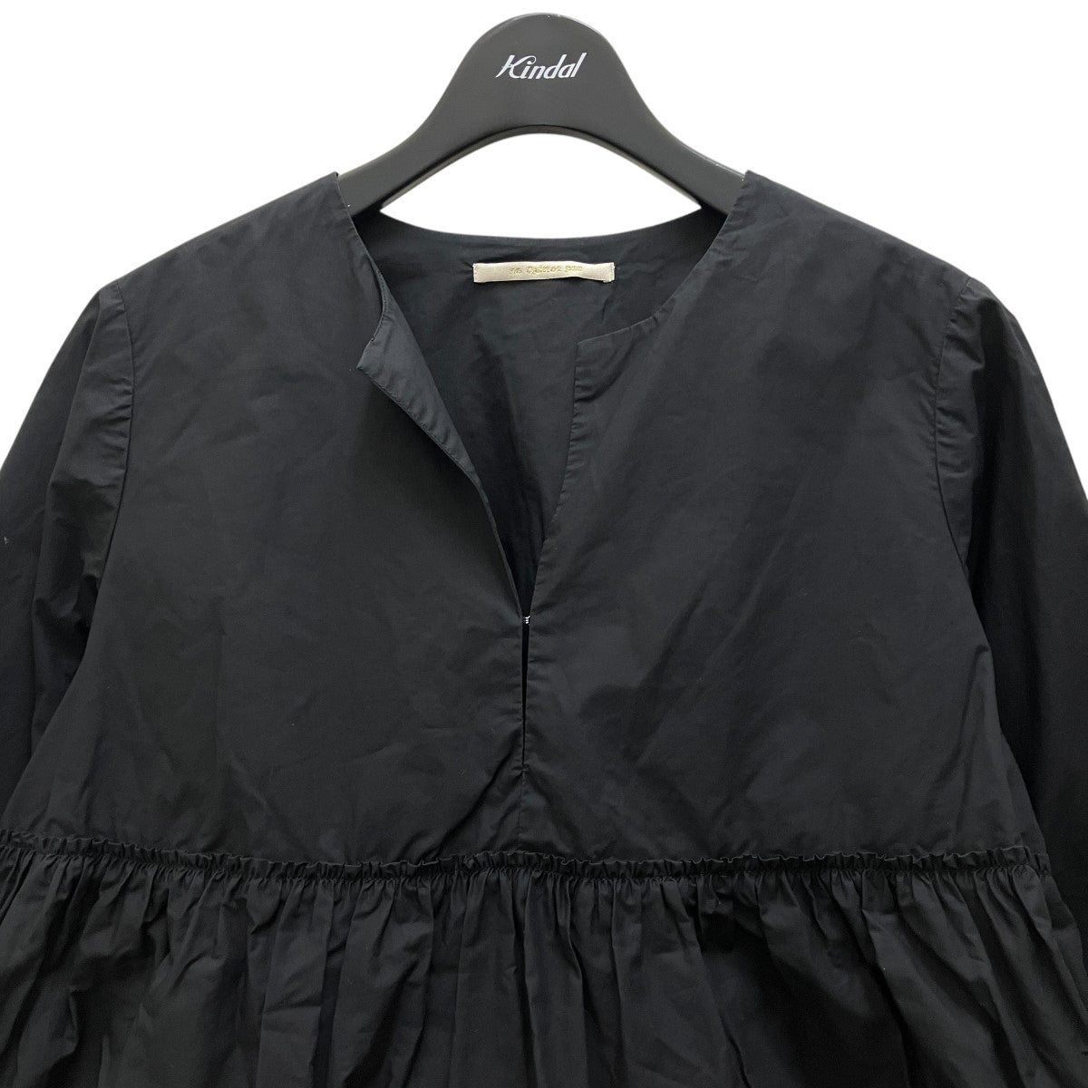 ne Quittez pas◆長袖ブラウス/コットン/ブラック/010191737 ne quittez pas(ヌキテパ) プルオーバーブラウス010191737