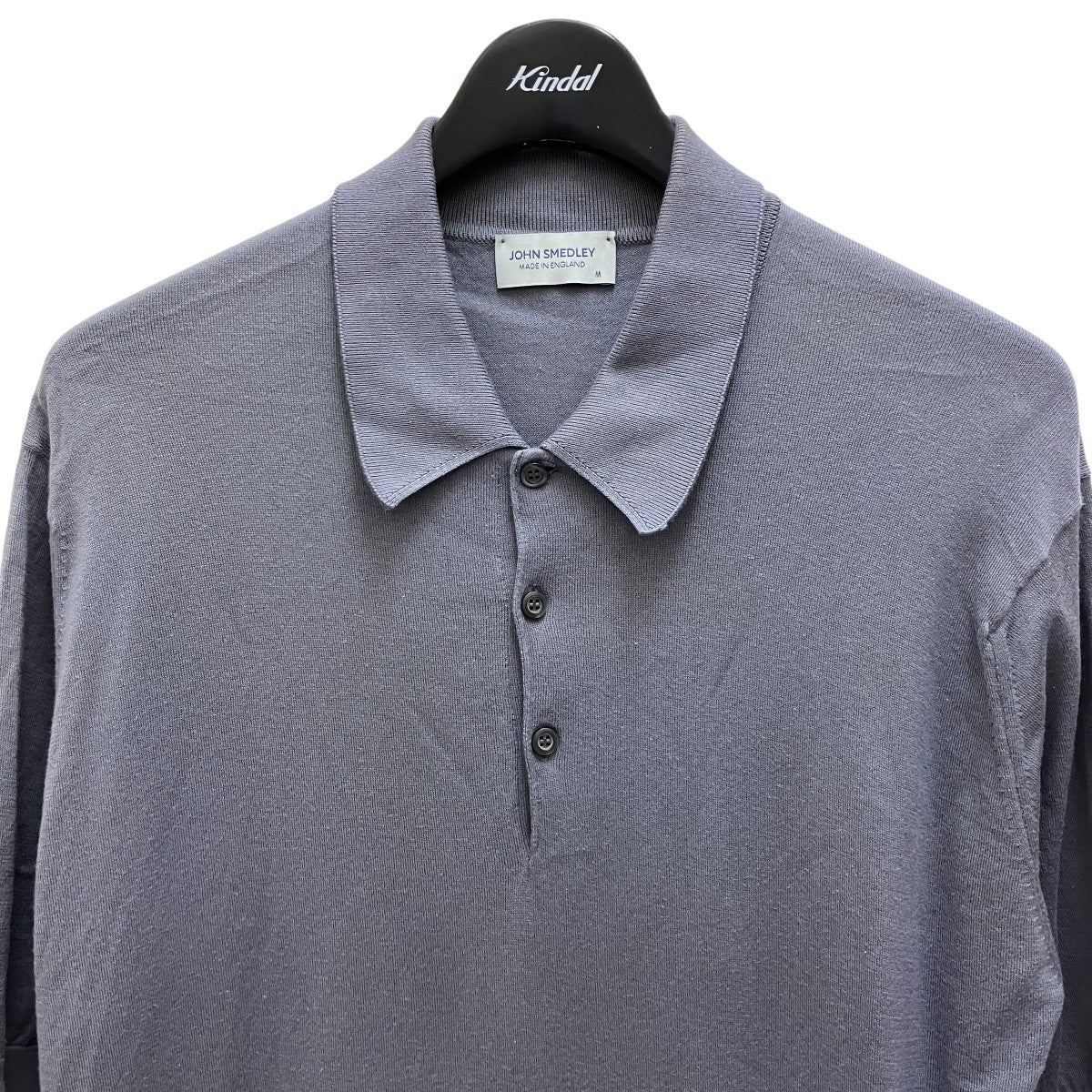 JOHN SMEDLEY(ジョンスメドレー) ニットポロシャツ グレー