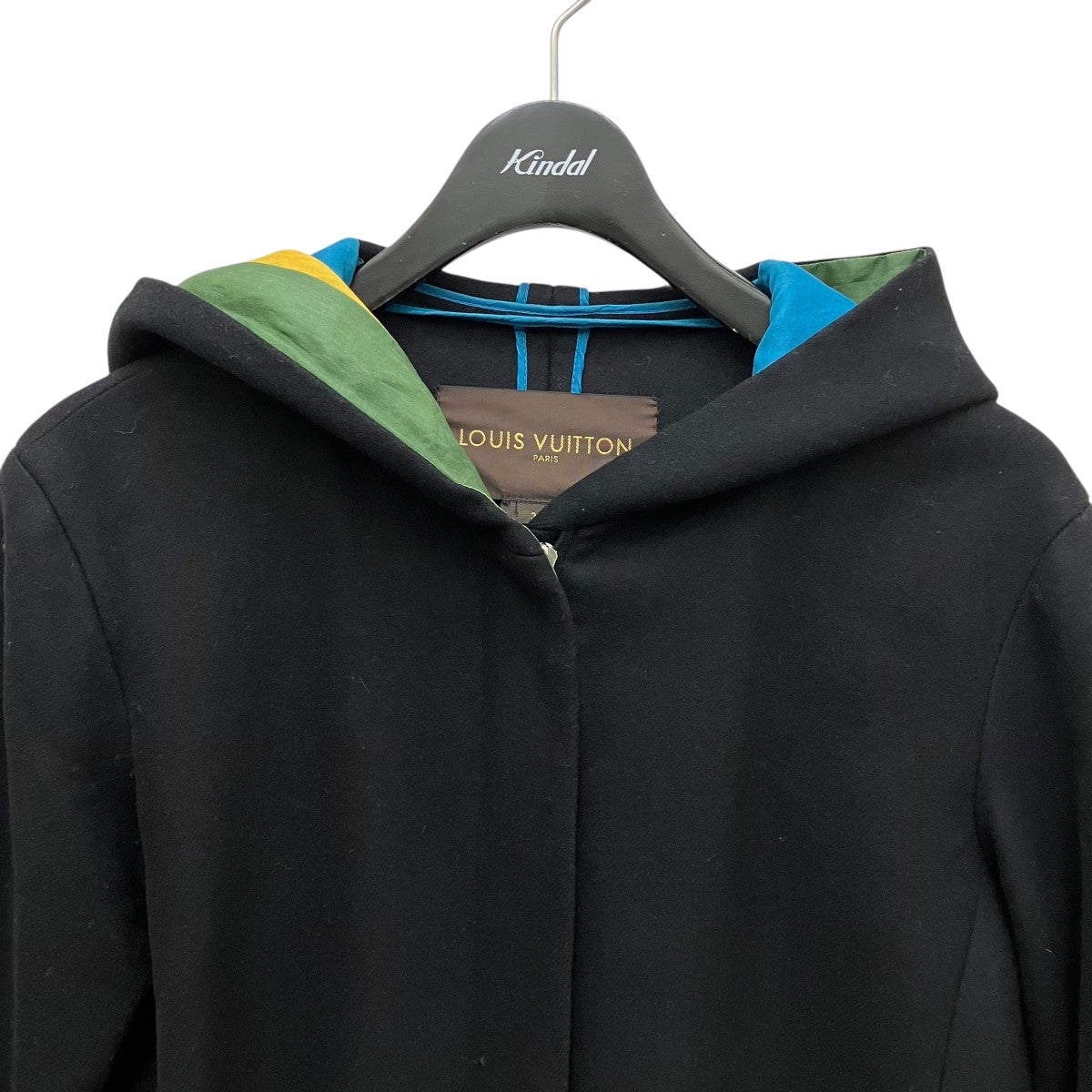 LOUIS VUITTON(ルイヴィトン) カシミヤ混フードコート ブラック サイズ