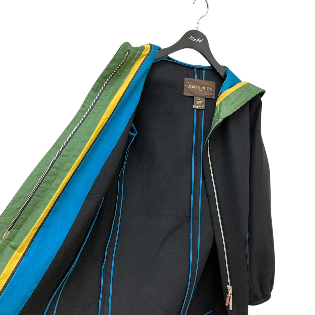 LOUIS VUITTON(ルイヴィトン) カシミヤ混フードコート ブラック サイズ