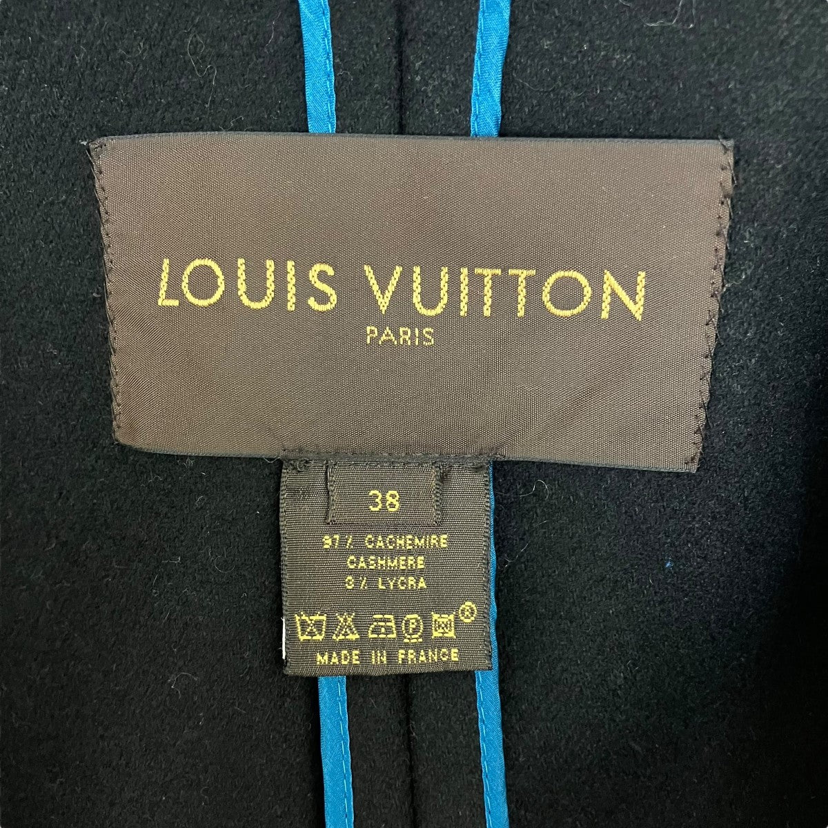 LOUIS VUITTON(ルイヴィトン) カシミヤ混フードコート ブラック サイズ