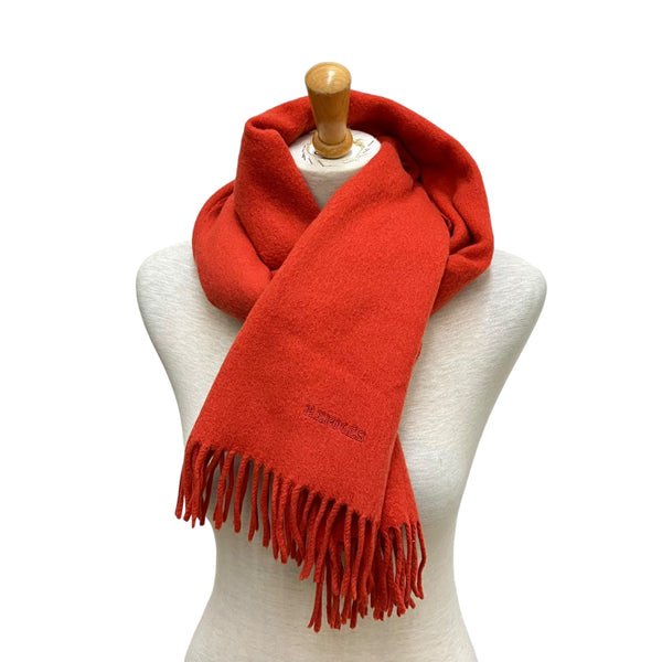 HERMES(エルメス) ロゴマフラー オレンジ サイズ FREE｜【公式