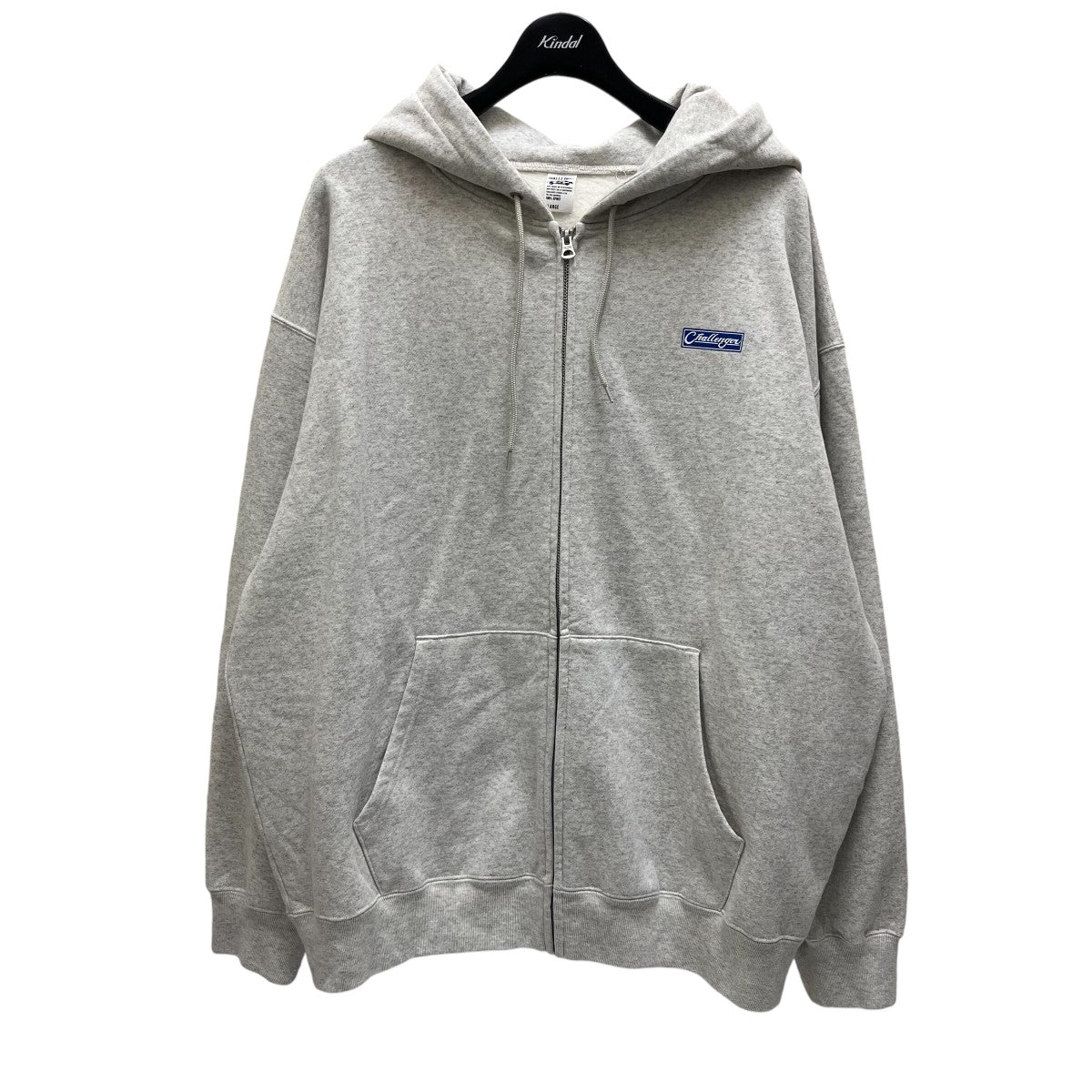 CHALLENGER(チャレンジャー) BAR LOGO ZIP HOODIEジップパーカーCLG-SW 024-007 CLG-SW 024-007  グレー サイズ XL｜【公式】カインドオルオンライン ブランド古着・中古通販【kindal】