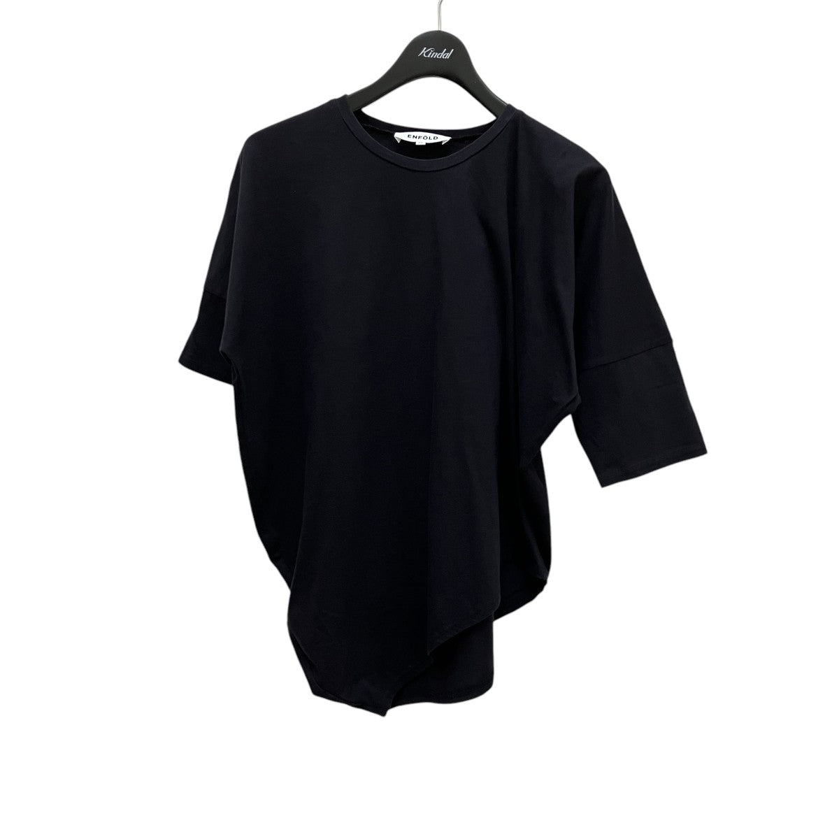 ン 大人気 新品 ノ ENFOLD(エンフォルド) アシンメトリーTシャツ300DA280-0370 トップス