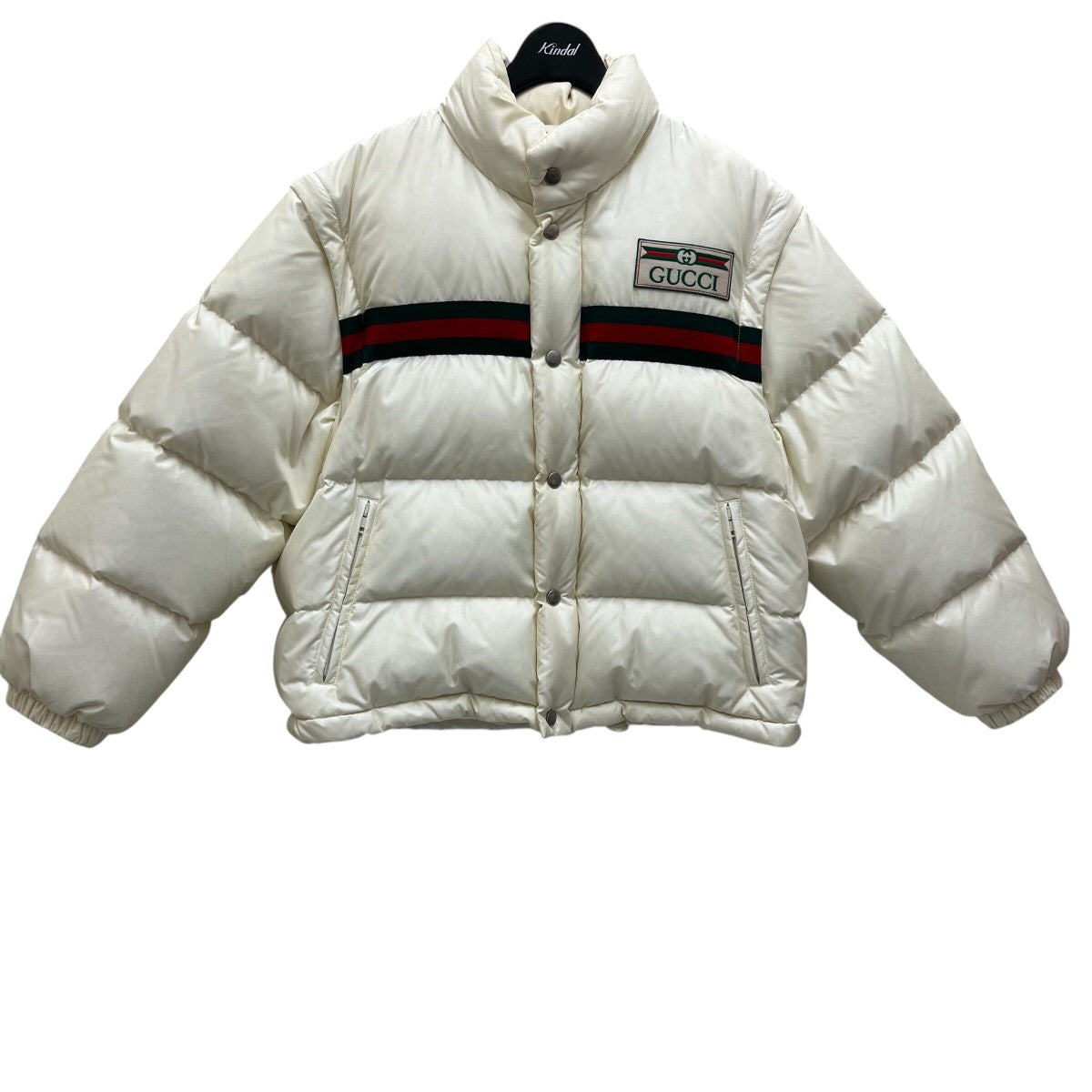 GUCCI(グッチ) ウェブストライプツキ パデッド ナイロン ボンバー