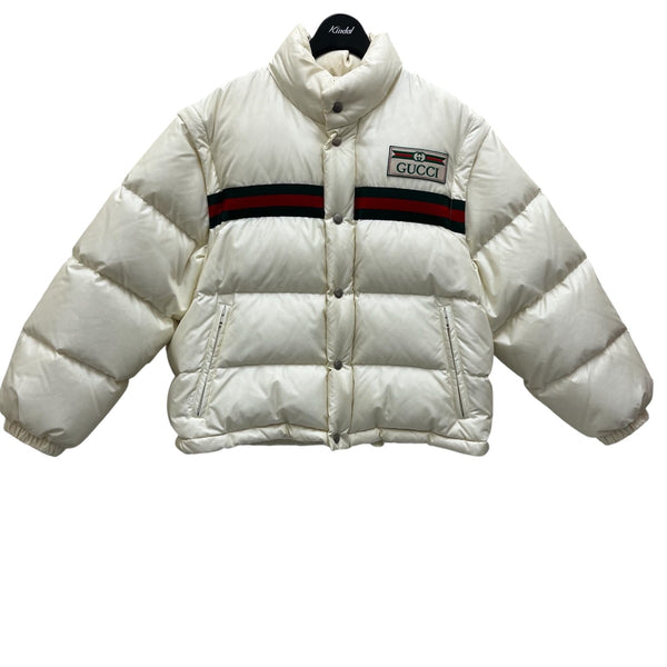 GUCCI(グッチ) ウェブストライプツキ パデッド ナイロン ボンバー