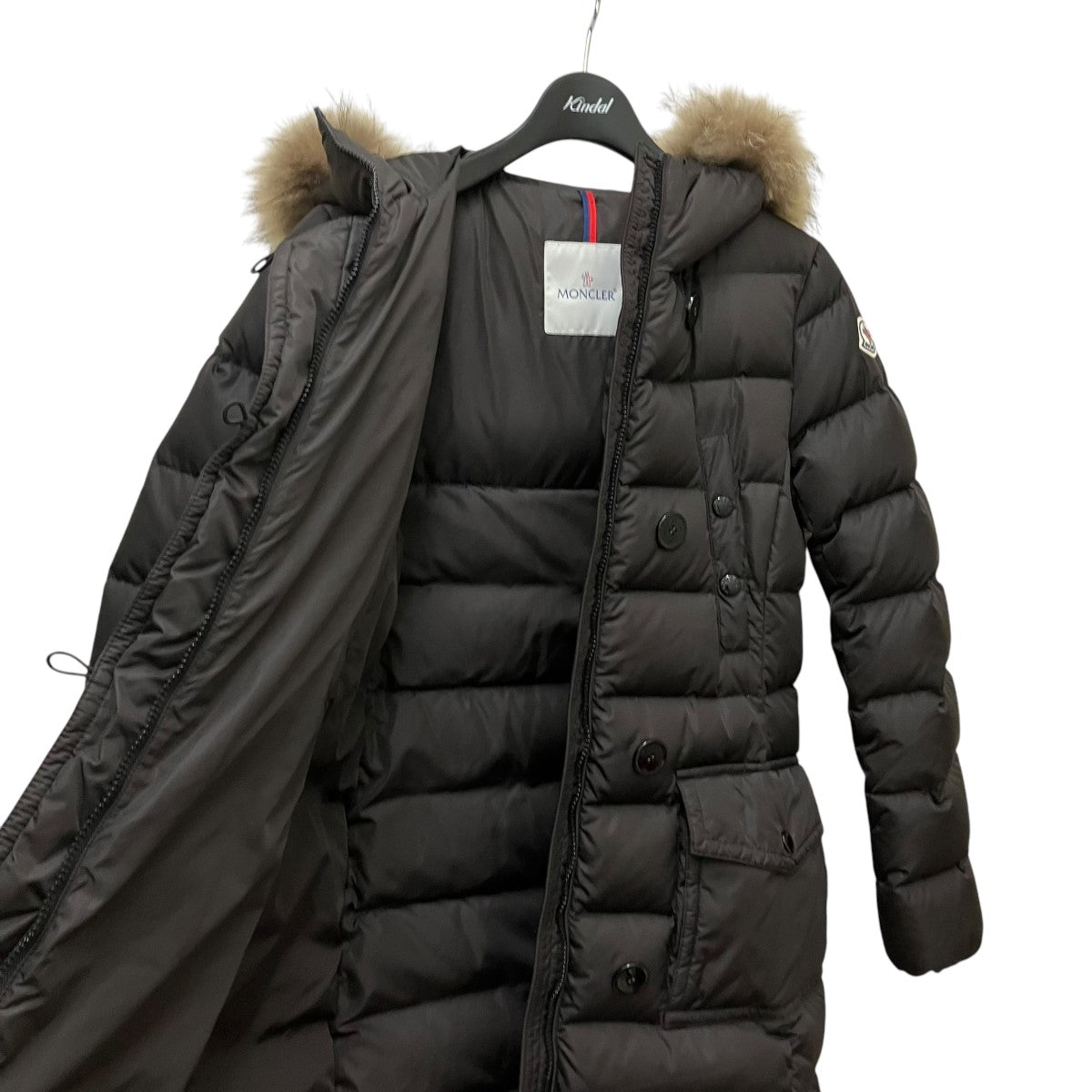 MONCLER(モンクレール) ベルト付ダウンコート132-093-49917-25 132-093-49917-25 ブラウン サイズ  00｜【公式】カインドオルオンライン ブランド古着・中古通販【kindal】