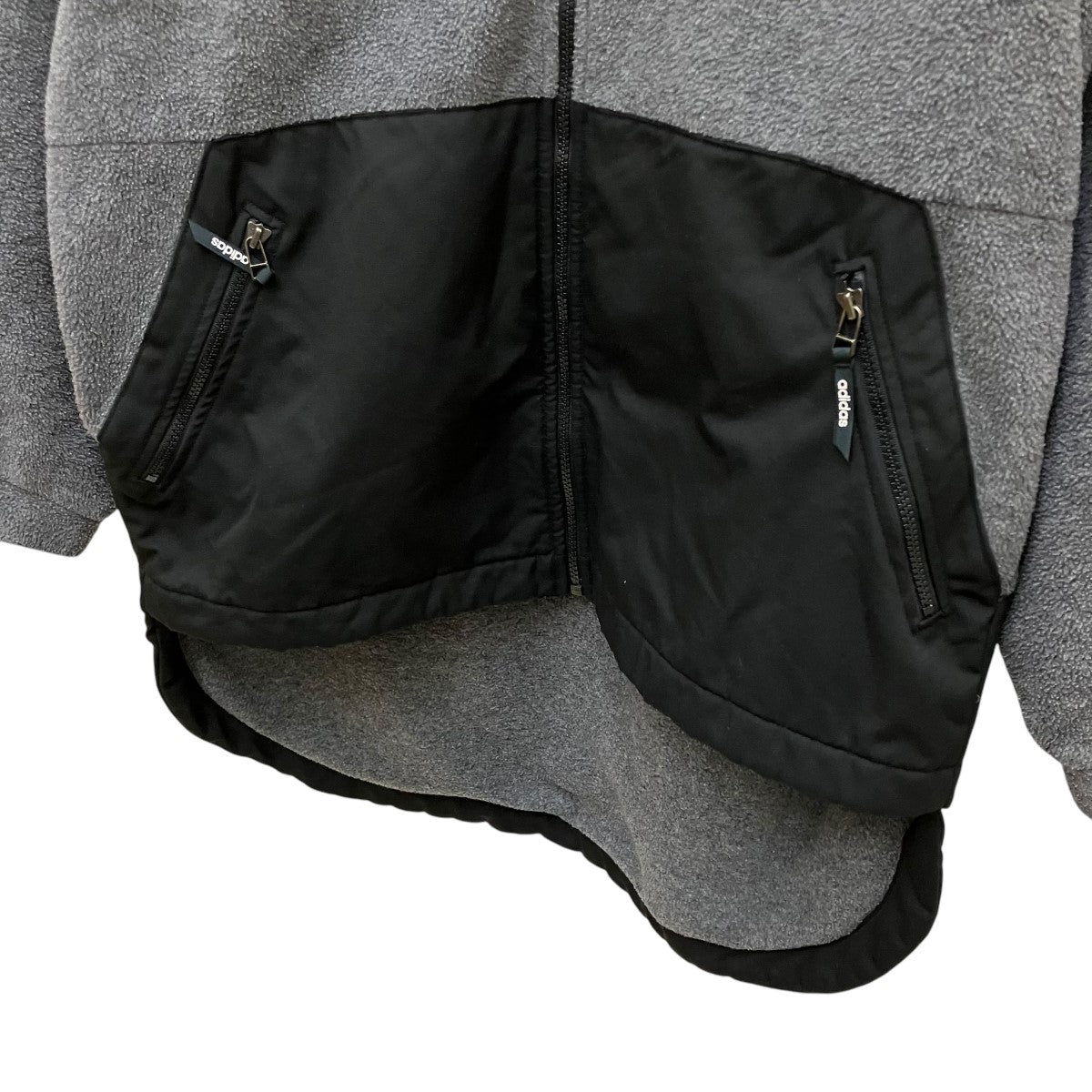 adidas(アディダス) 90's デサントフリースジャケット グレー サイズ