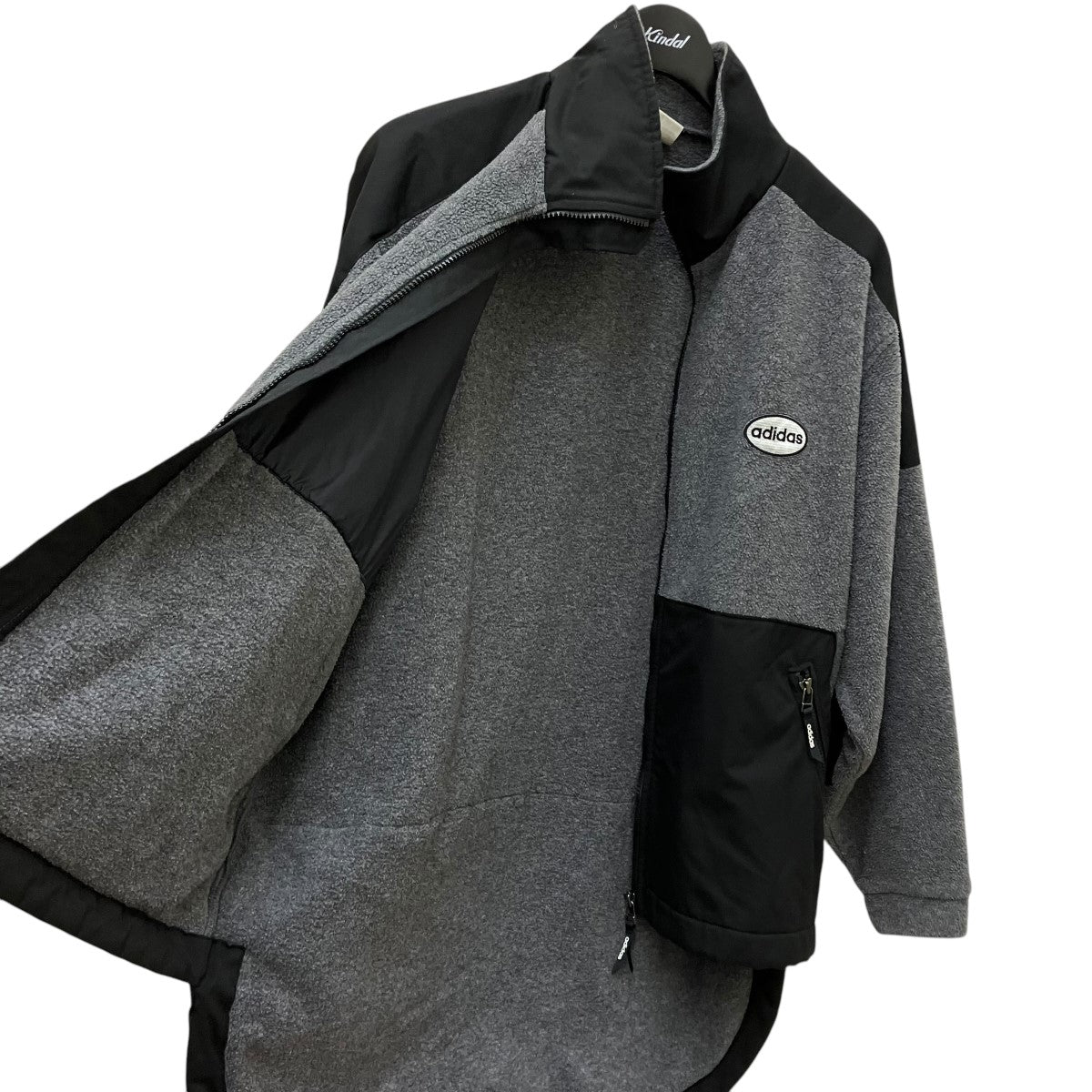 adidas(アディダス) 90's デサントフリースジャケット グレー サイズ adidas(アディダス) 90's デサントフリースジャケット グレー サイズ