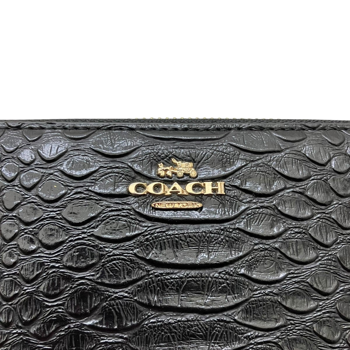COACH(コーチ) ラウンドファスナー長財布K1581 K1581 ブラック