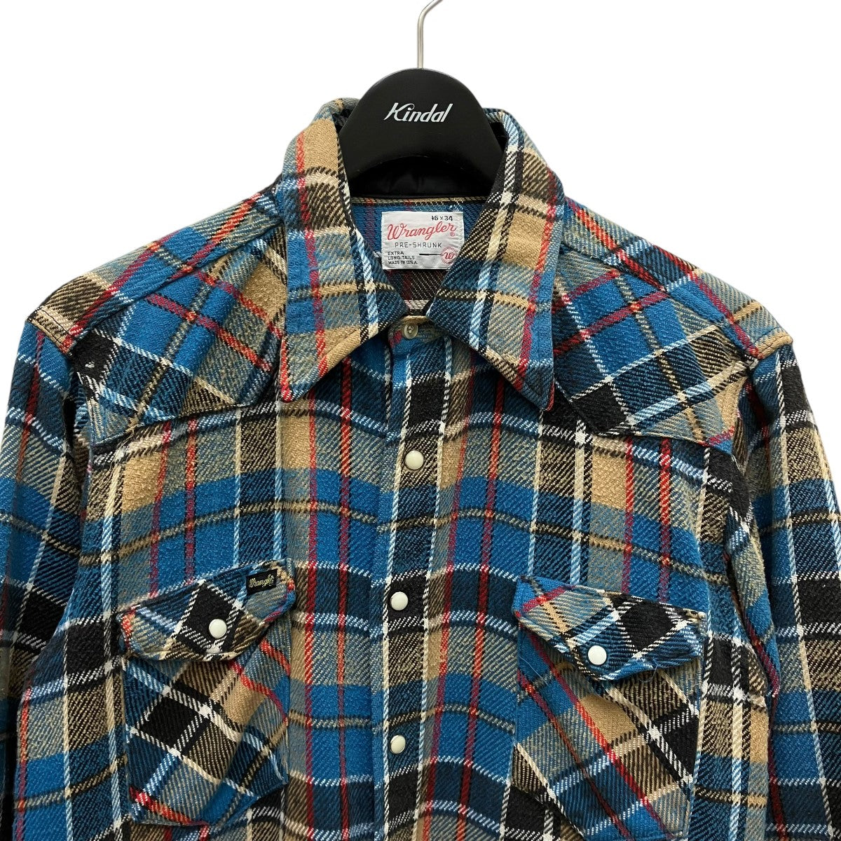 Wrangler(ラングラー) 70's Vintageチェックシャツ ブルー