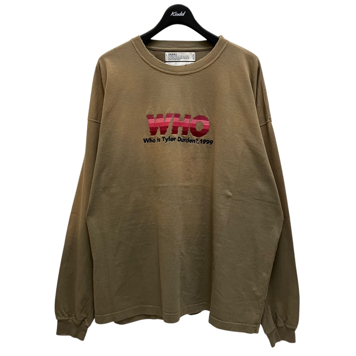 ダイリクのWHO vintage theme tee ロングスリーブTシャツ 24AW C-16です。 DAIRIKU 古着・中古 トップス アイテム