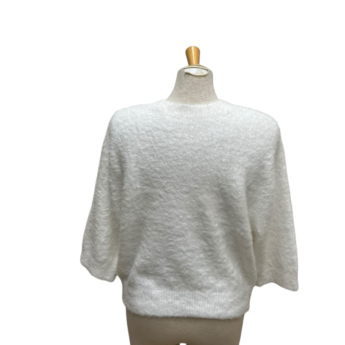 ユナイテッドアローズ UNITED ARROWS リボンヤーン 2WAY ニットカーディガン 1528-106-0374 ホワイト サイズ：FREE UNITED ARROWS(ユナイテッドアローズ) リボンヤーン 2WAYニット