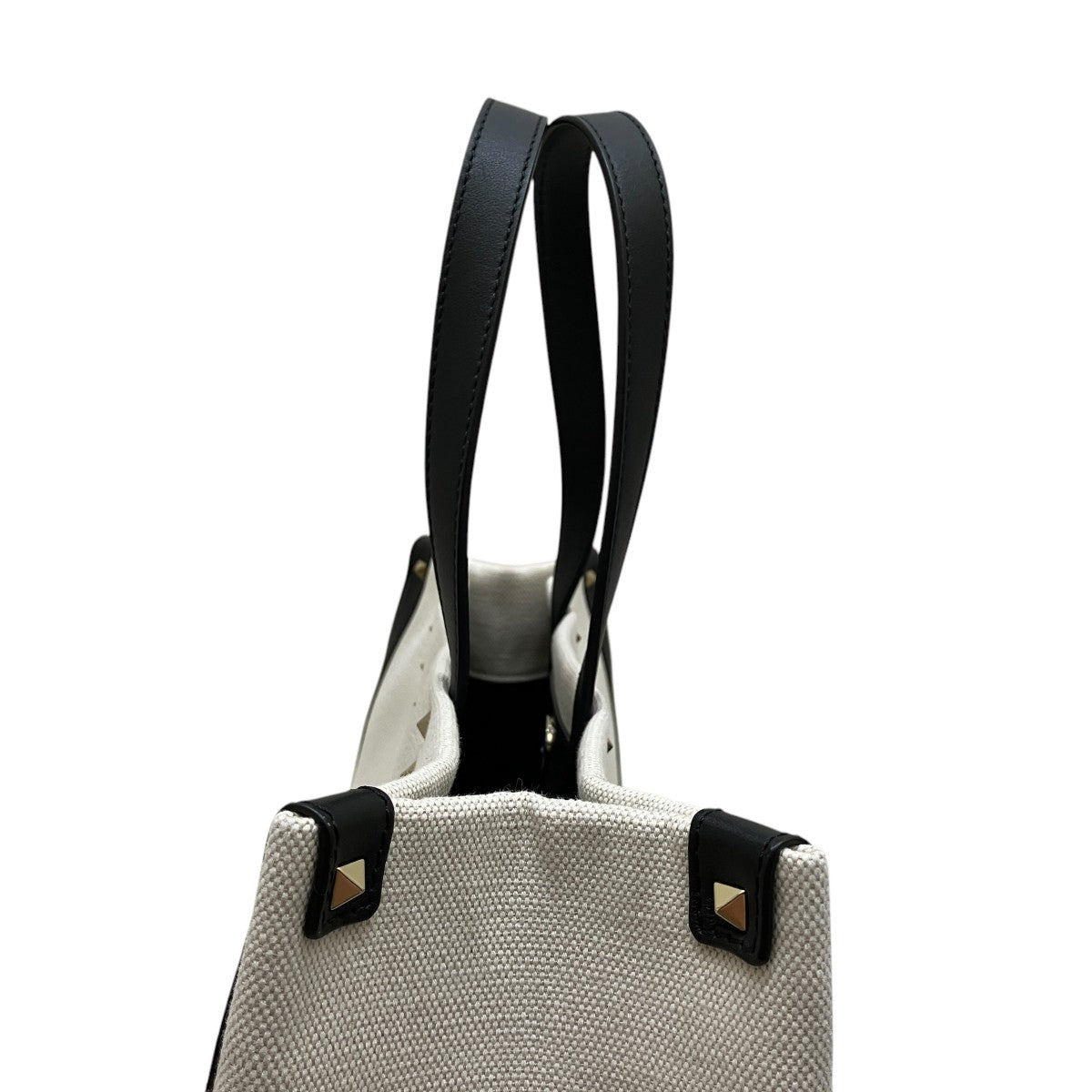 VLTN ヴァレンティノ トートバッグ ホワイト/ブラック VALENTINO(ヴァレンチノ) VLTNトートトートバッグ ホワイト
