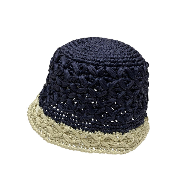 PRADA(プラダ) ラフィア ビコローレバケットハット1H0609 1H0609