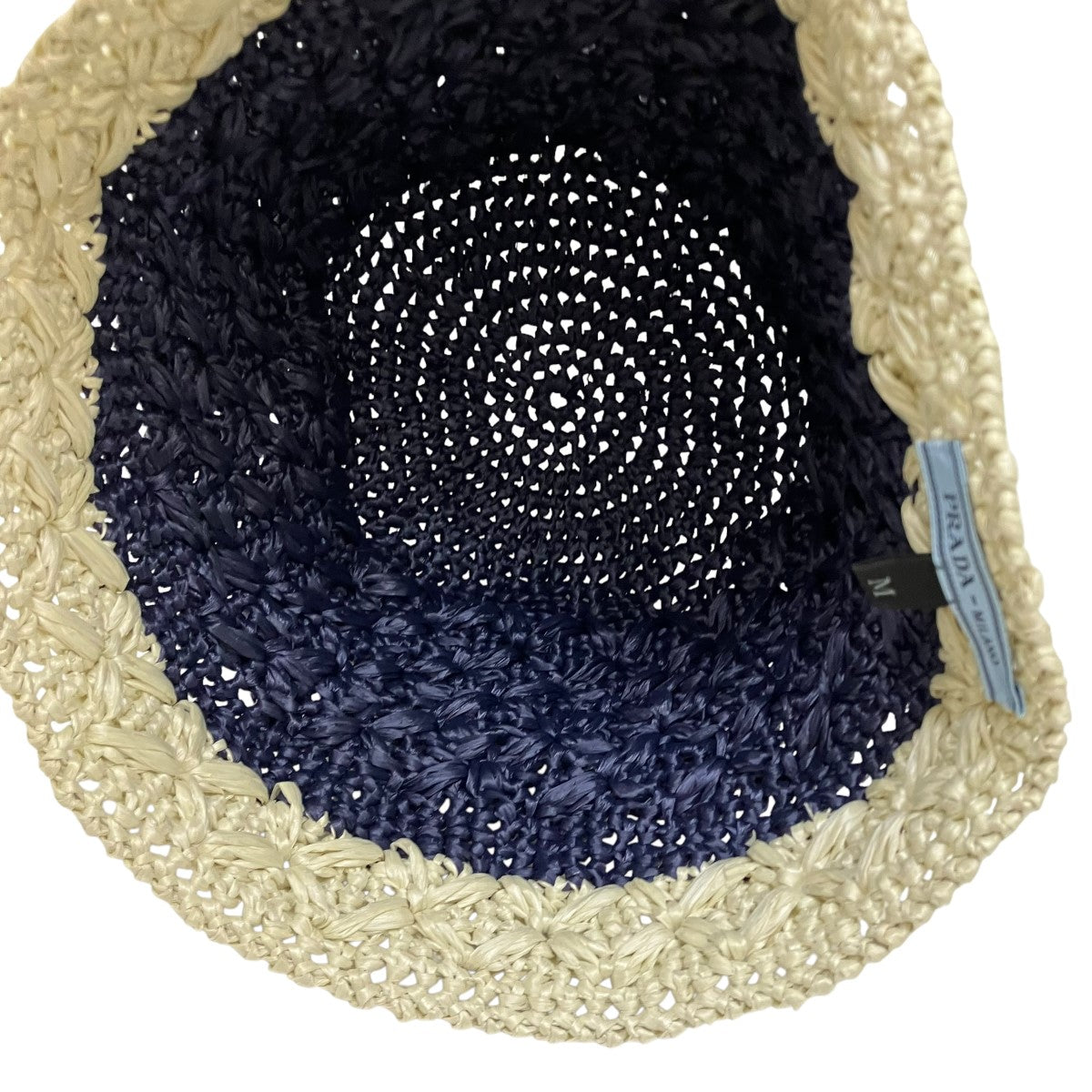 PRADA(プラダ) ラフィア ビコローレバケットハット1H0609 1H0609