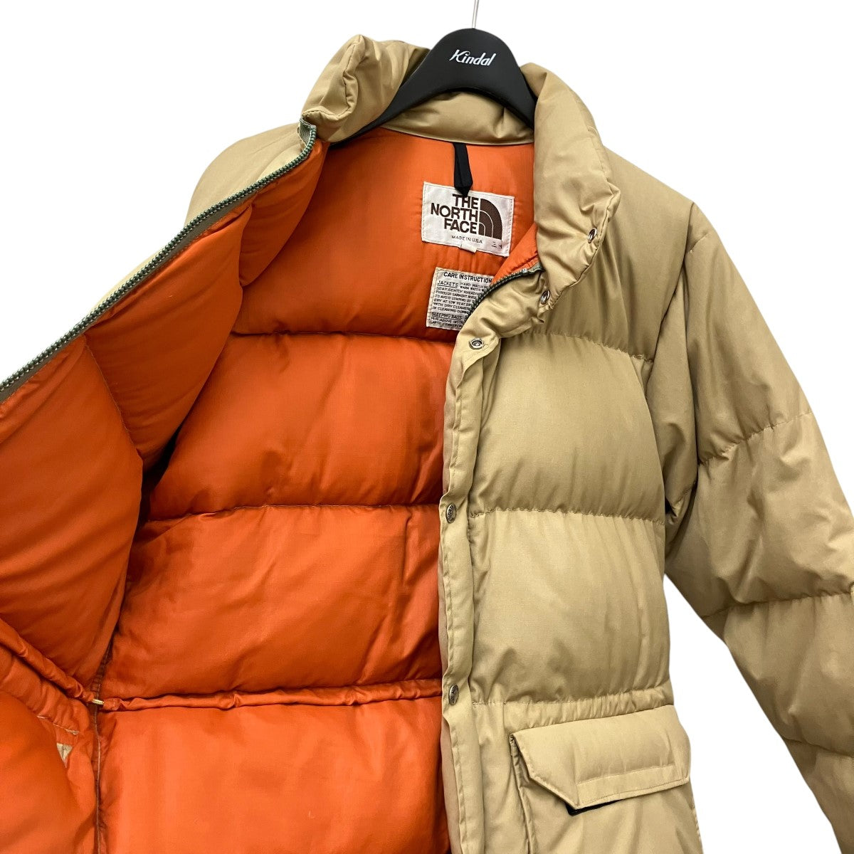 激レア00sユニセックス　ノースフェイス ダウン　中綿　ビンテージ　パステル THE NORTH FACE(ザノースフェイス) 80's USA製ダウンジャケット