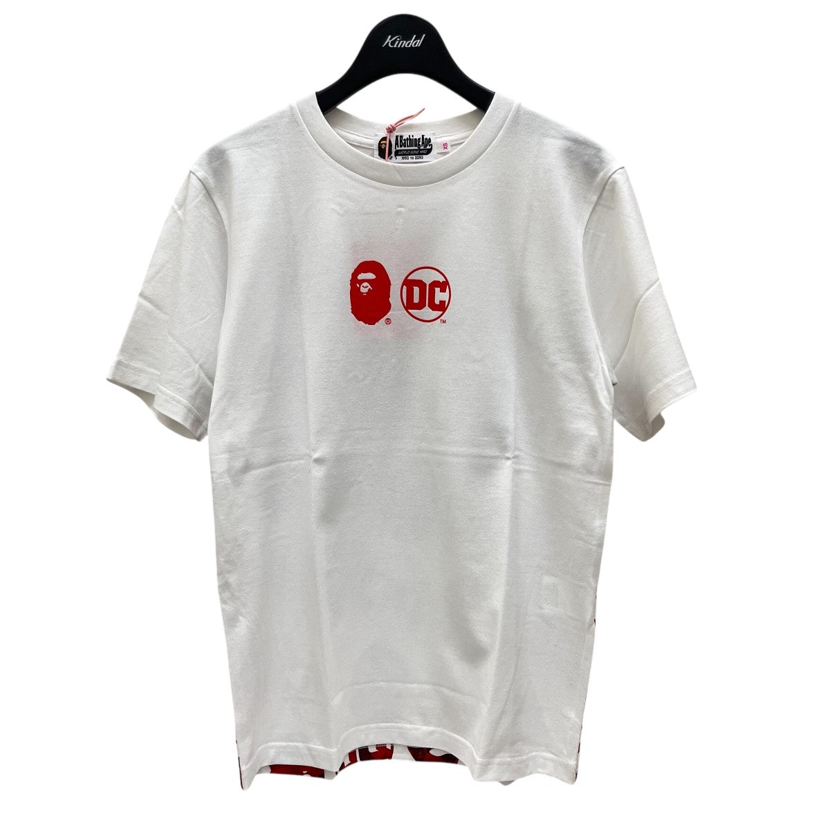BAPE ロゴプリント 半袖シャツ ホワイト/ブラック　XL A BATHING APE | bape.com