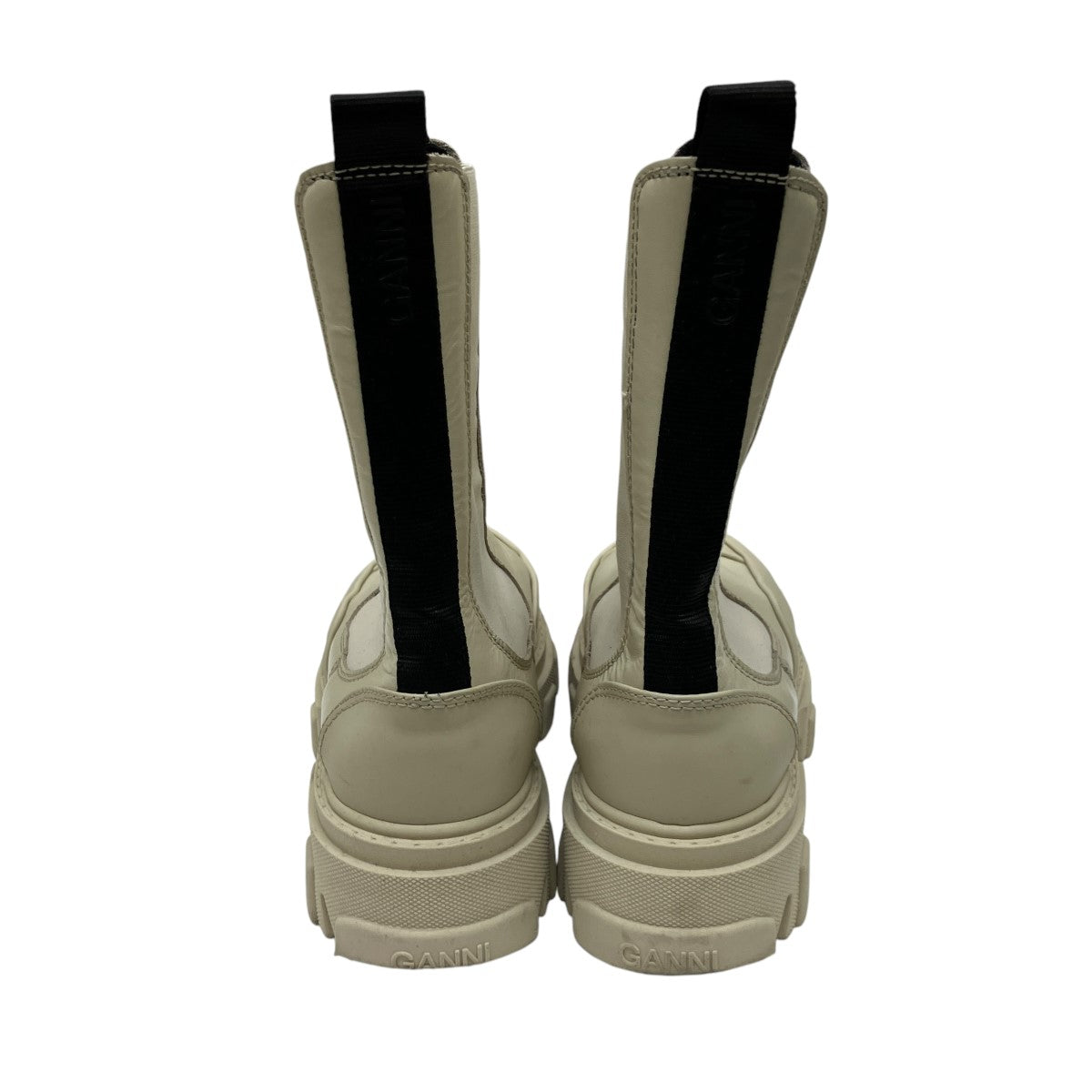 GANNI ガニー チャンキーソールフロントジップアップブーツ 38 GANNI ガニー チャンキーソールフロントジップアップブーツ 38