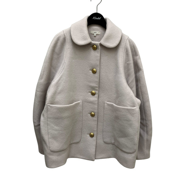 良品 yori ヨリ チェックロングジレ YR2225-091AW サイズF ベージュ レディース 古着 中古 USED 新品 yori チェックロングジレ 2022AW 先行 ロングジレ ジレ ベスト