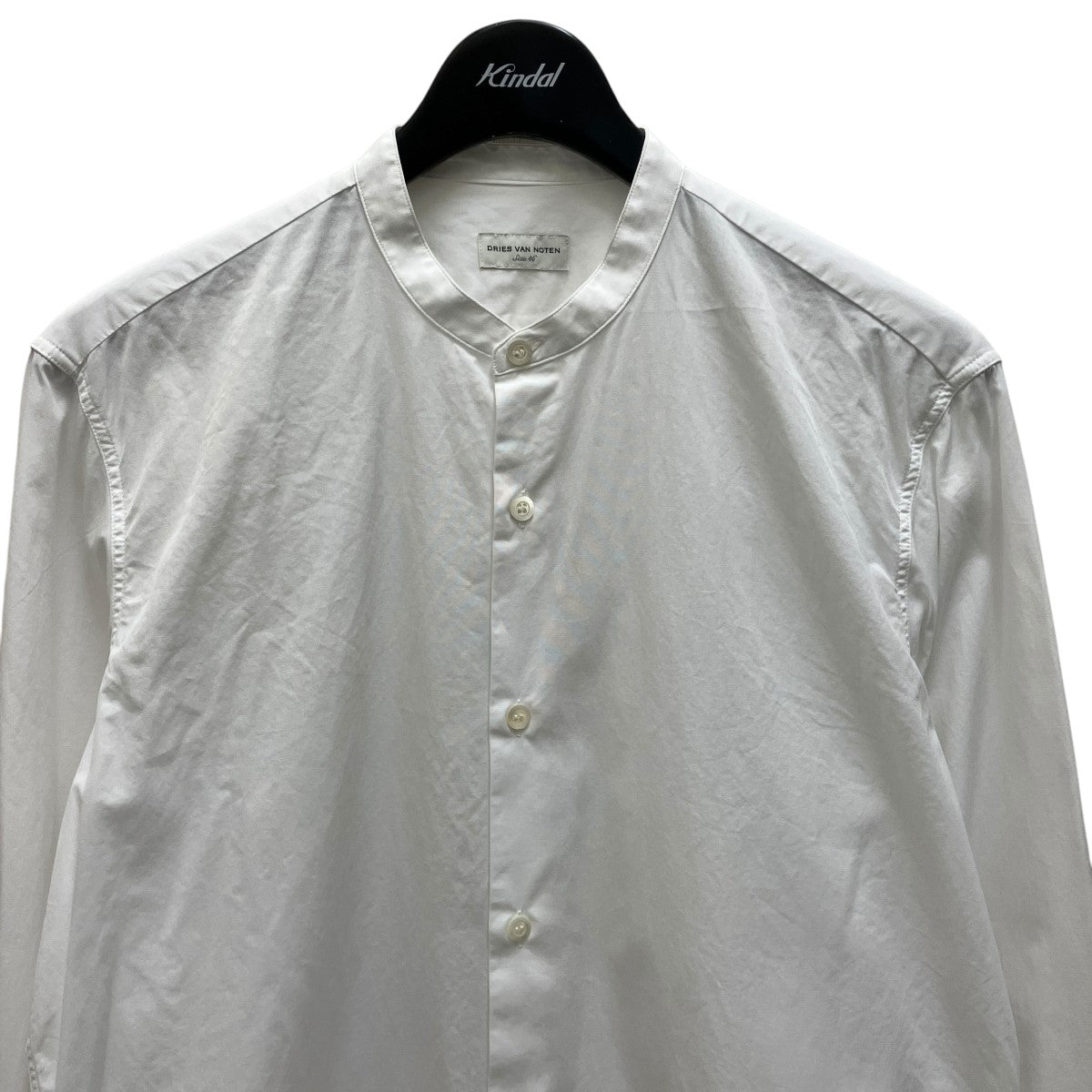 て*ん様 Dries Van Noten バンドカラーシャツ スタンドカラー ノ DRIES VAN NOTEN(ドリスヴァンノッテン) バンドカラーシャツ