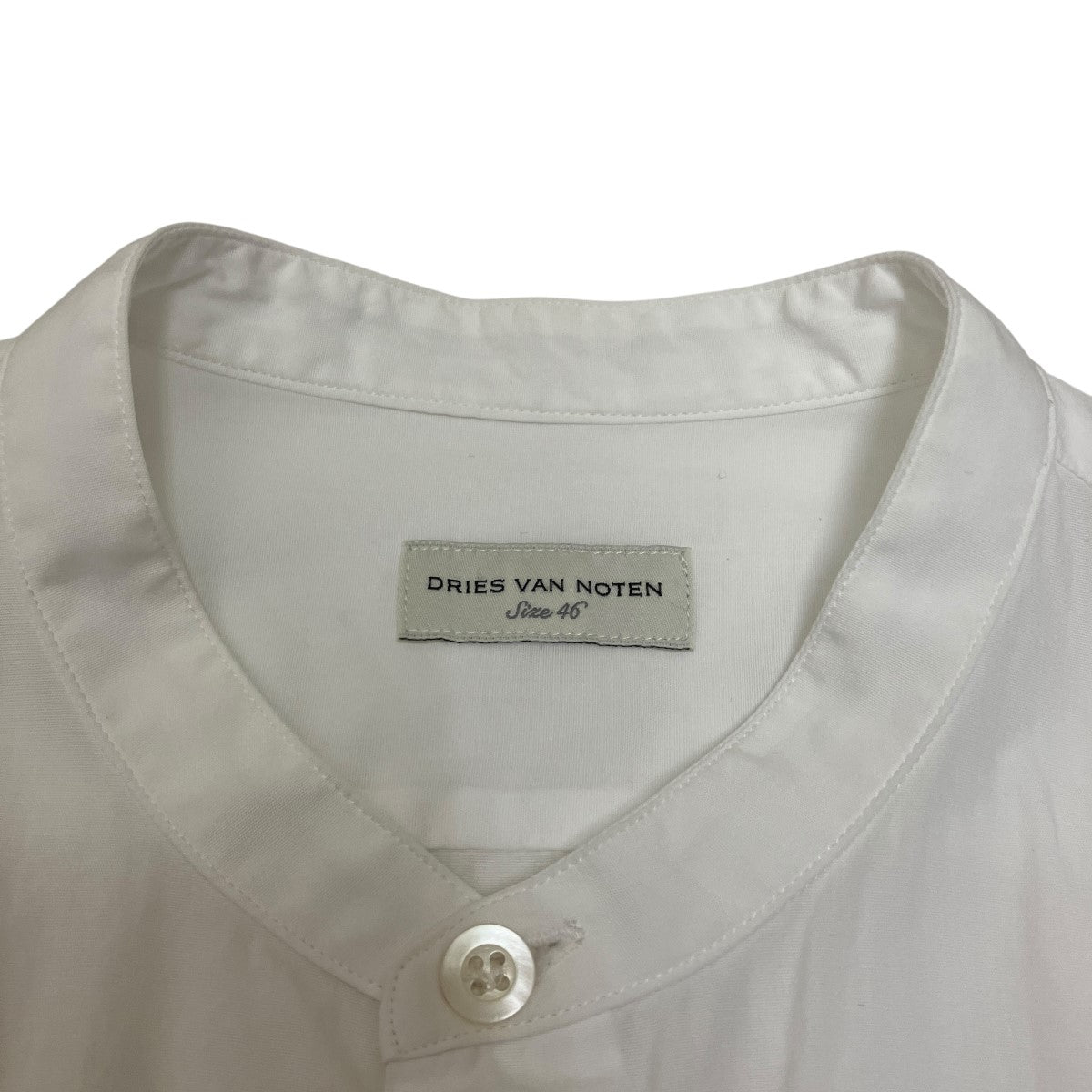 て*ん様 Dries Van Noten バンドカラーシャツ スタンドカラー ノ DRIES VAN NOTEN(ドリスヴァンノッテン) バンドカラーシャツ