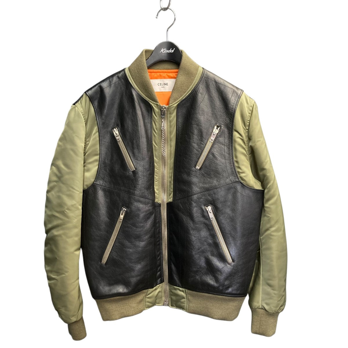 22AW2W668889O ﾚｻﾞｰﾖｰｸ付きﾅｲﾛﾝﾂｲﾙﾊﾞｲﾏﾃﾘｱﾙｼﾞｬｹｯﾄﾌﾞﾙｿﾞﾝ