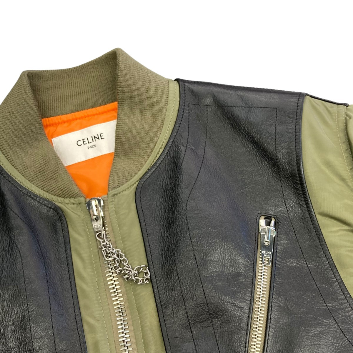 22AW2W668889O ﾚｻﾞｰﾖｰｸ付きﾅｲﾛﾝﾂｲﾙﾊﾞｲﾏﾃﾘｱﾙｼﾞｬｹｯﾄﾌﾞﾙｿﾞﾝ