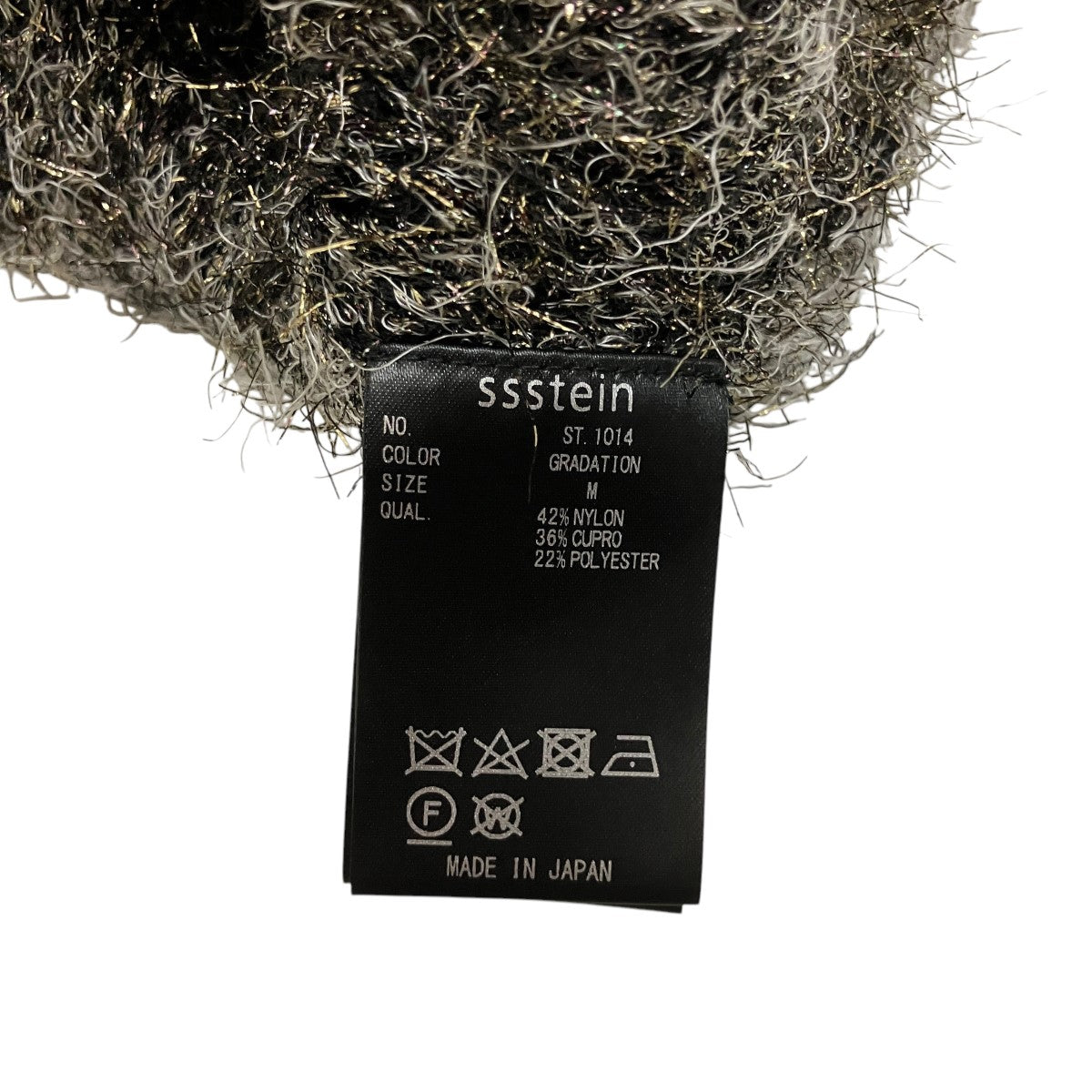 ssstein(シュタイン) GLITTER FUR KNIT GRADATION CREW NECK LS