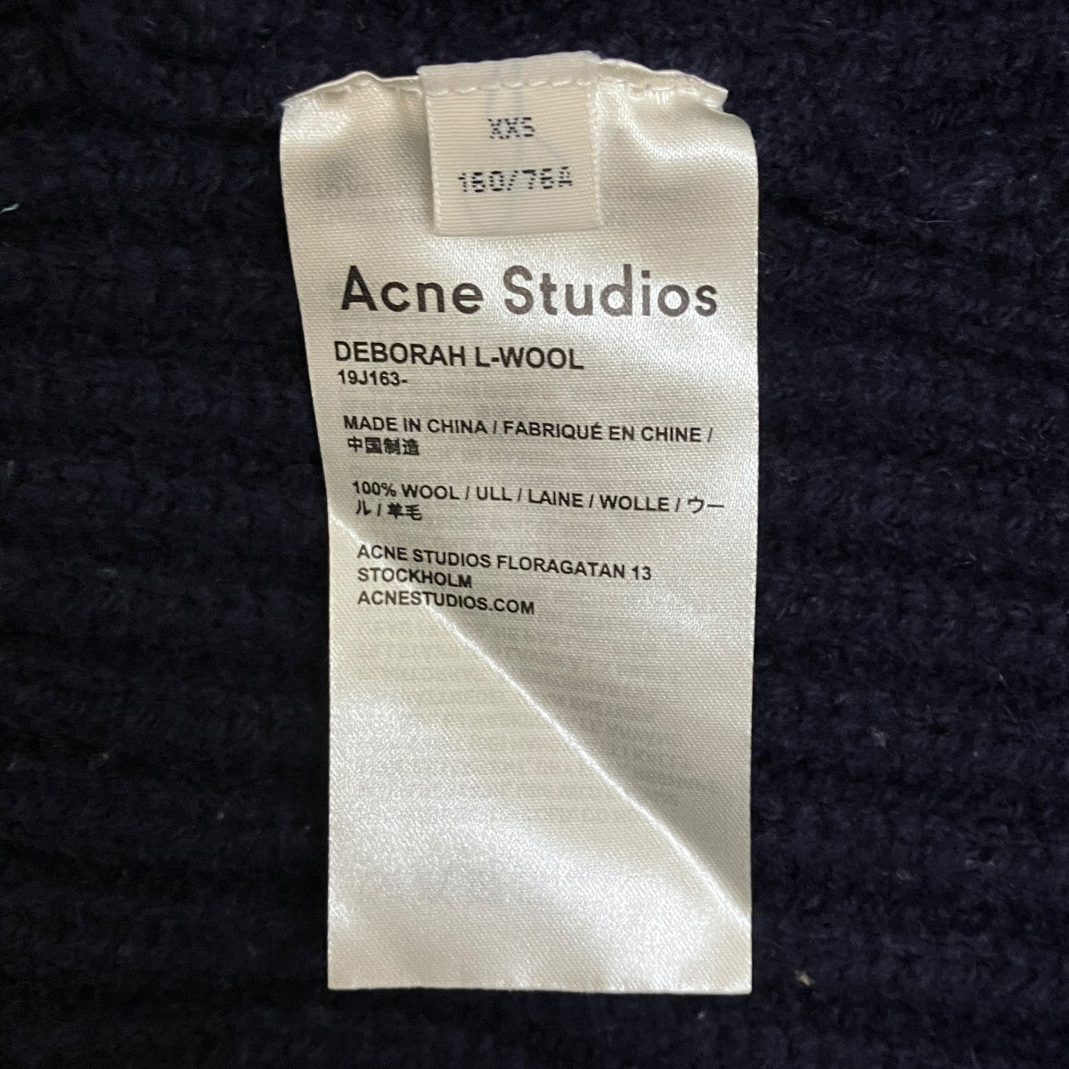 ACNE STUDIOS(アクネストゥディオズ) ニット19J163 19J163 ネイビー