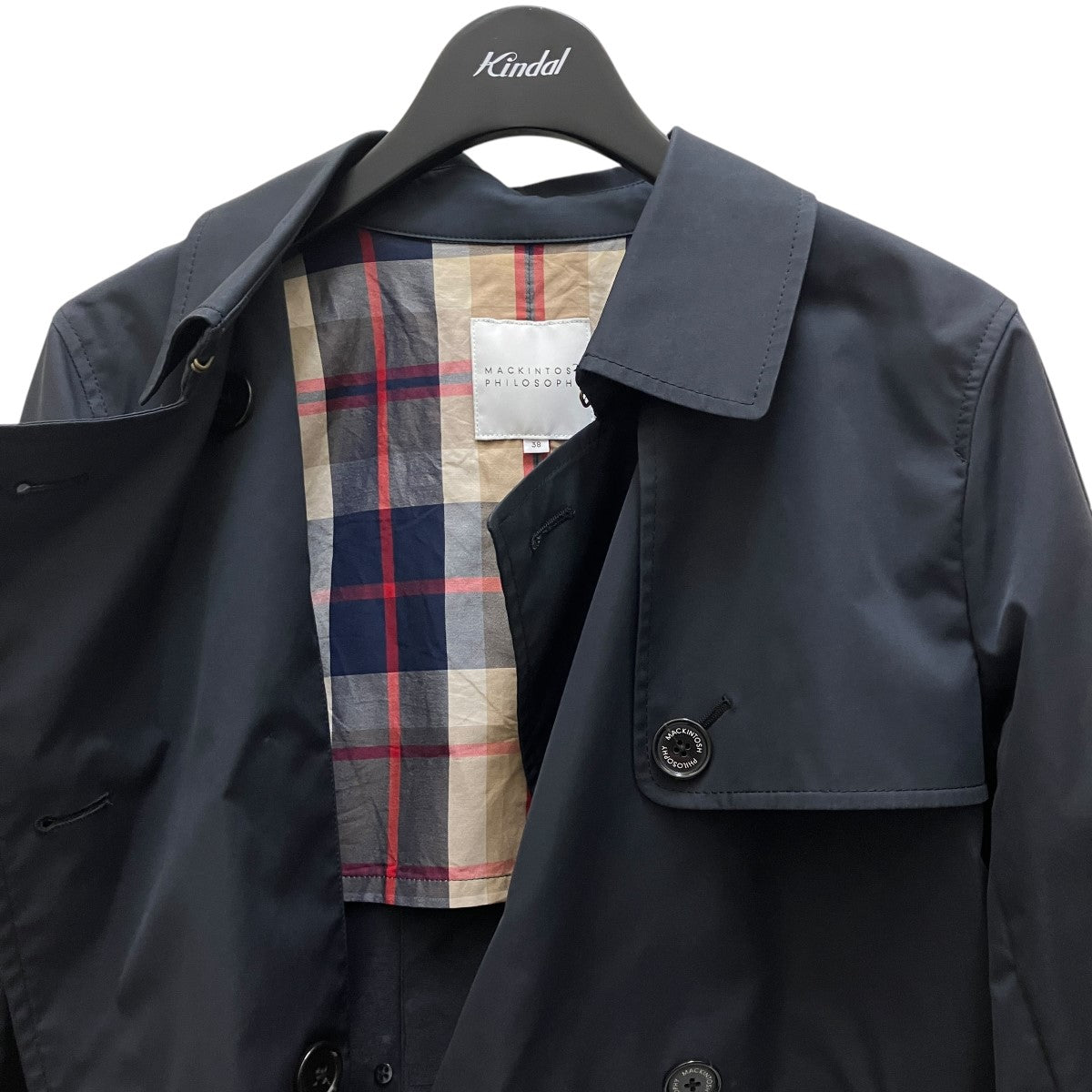 MACKINTOSH PHILOSOPHY ショートトレンチコートH5E05-125-29 古着・中古-3枚目のアイテム画像