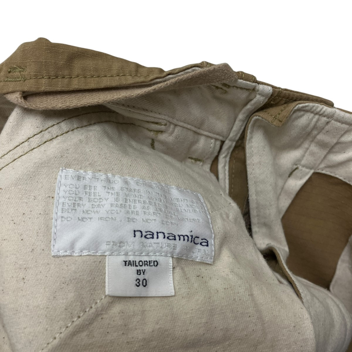 パンツ nanamica Cargo Pants KK(Khaki)30 SUCS004 nanamica Cargo Pants KK(Khaki)30 SUCS004