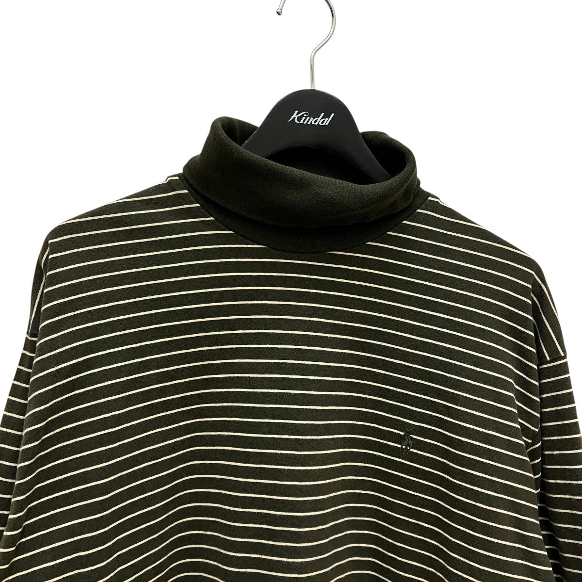 POLO RALPH LAUREN ボーダータートルネックカットソー 古着・中古-2枚目のアイテム画像