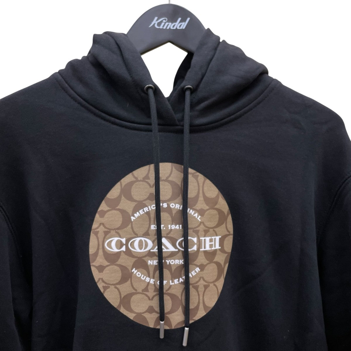 コーチ COACH シグネチャーパーカー スウェットパーカー C5185 ブラック サイズ：XS COACH(コーチ) シグネチャーパーカースウェットパーカーC5185