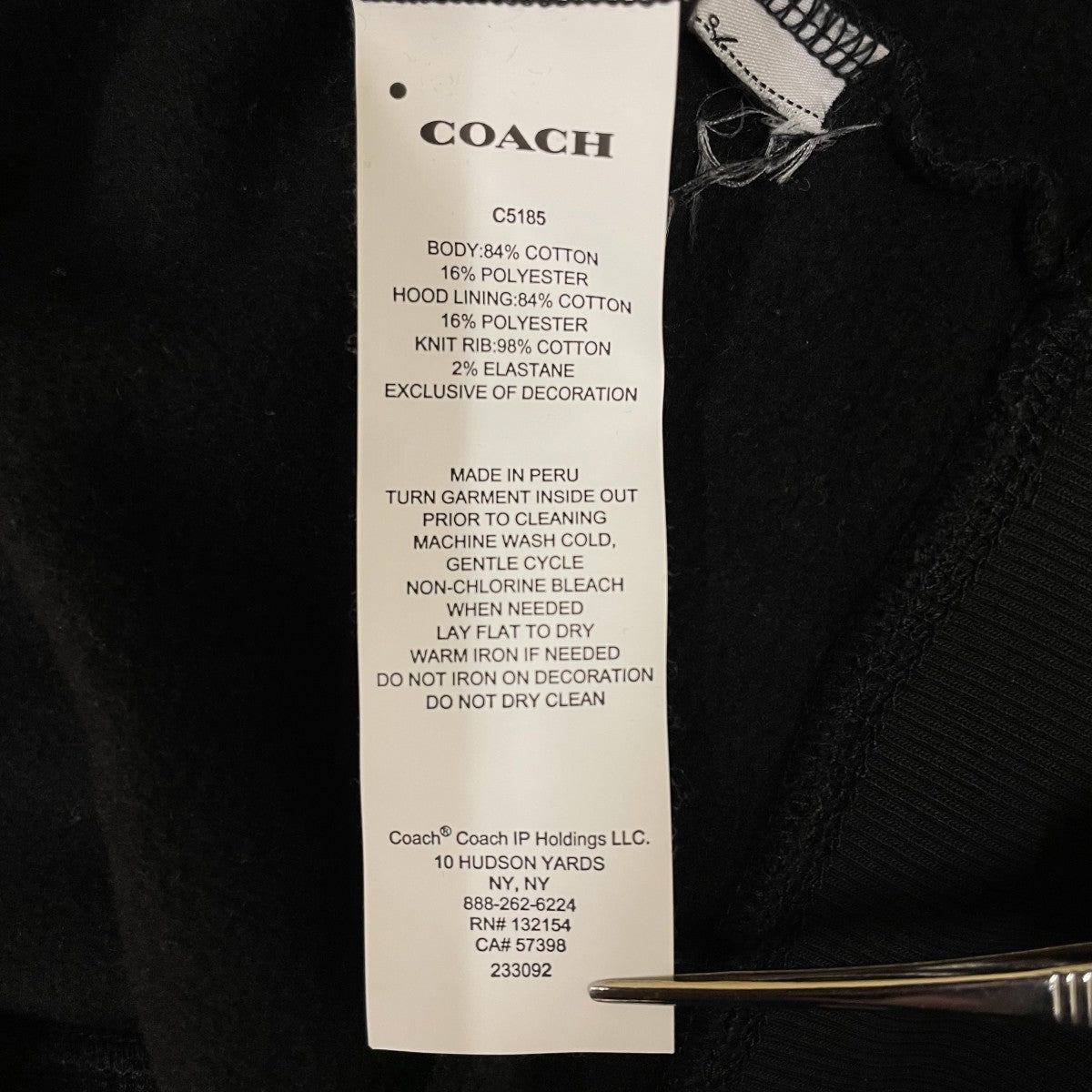 COACH(コーチ) シグネチャーパーカースウェットパーカーC5185