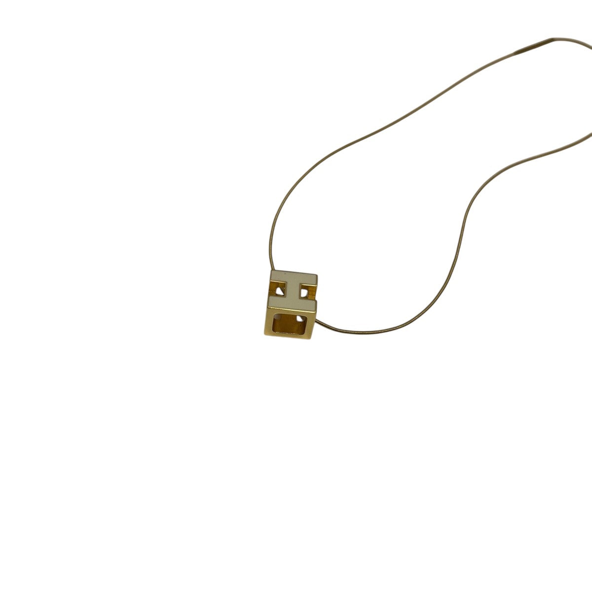 HERMES(エルメス) Hキューブピアス ゴールドxブラック｜【公式