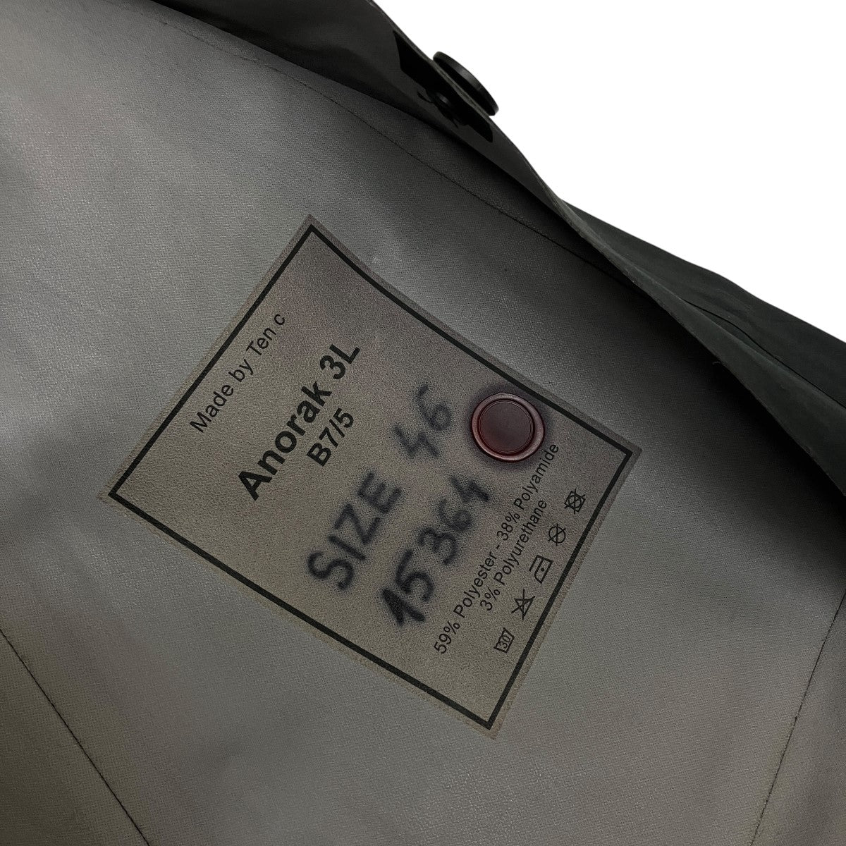 TEN-C(テンシー) Anorak 3Lアノラック ブラック サイズ 46｜【公式