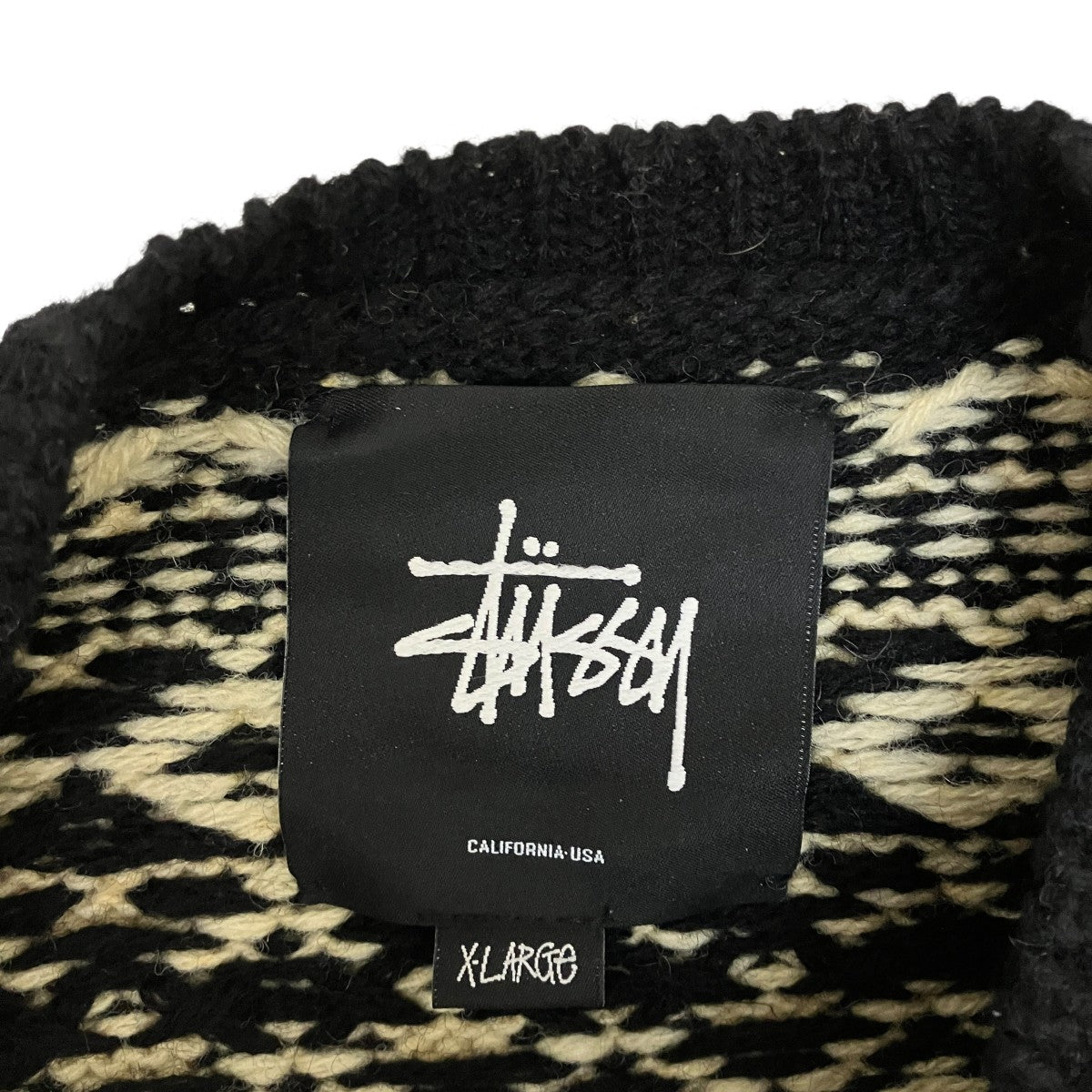 stussy ノルディック柄ニット 古着・中古-6枚目のアイテム画像