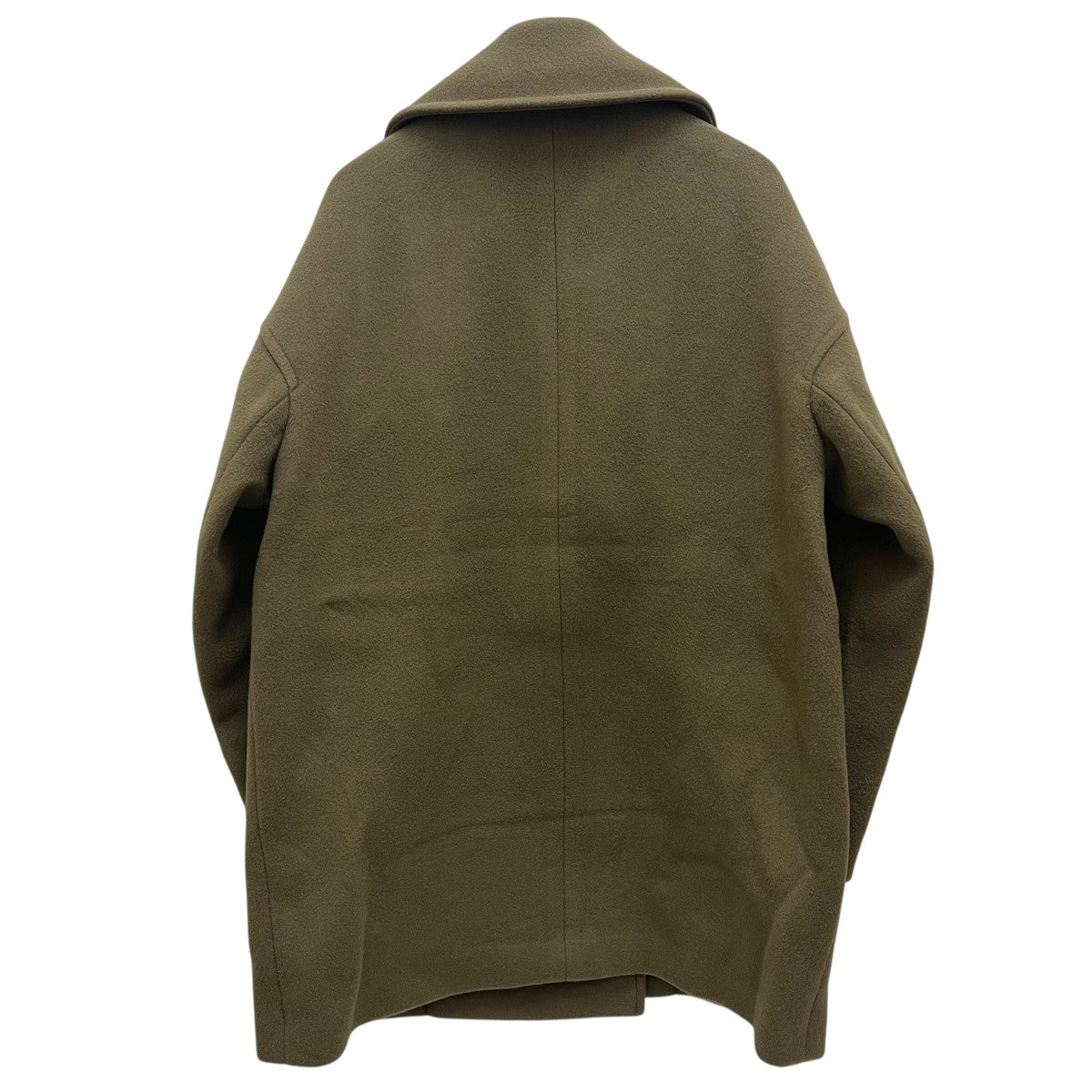 EBURE×Ron Herman スーパー100sビーバーメルトンPコートダブルブレステッドコート3010200126 古着・中古-2枚目のアイテム画像